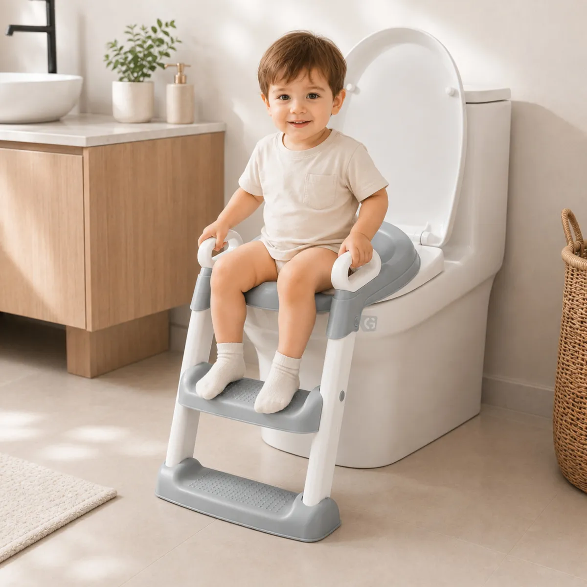 ESCALERA DE BAÑO EBABY - EB 903-1 GRIS - 7