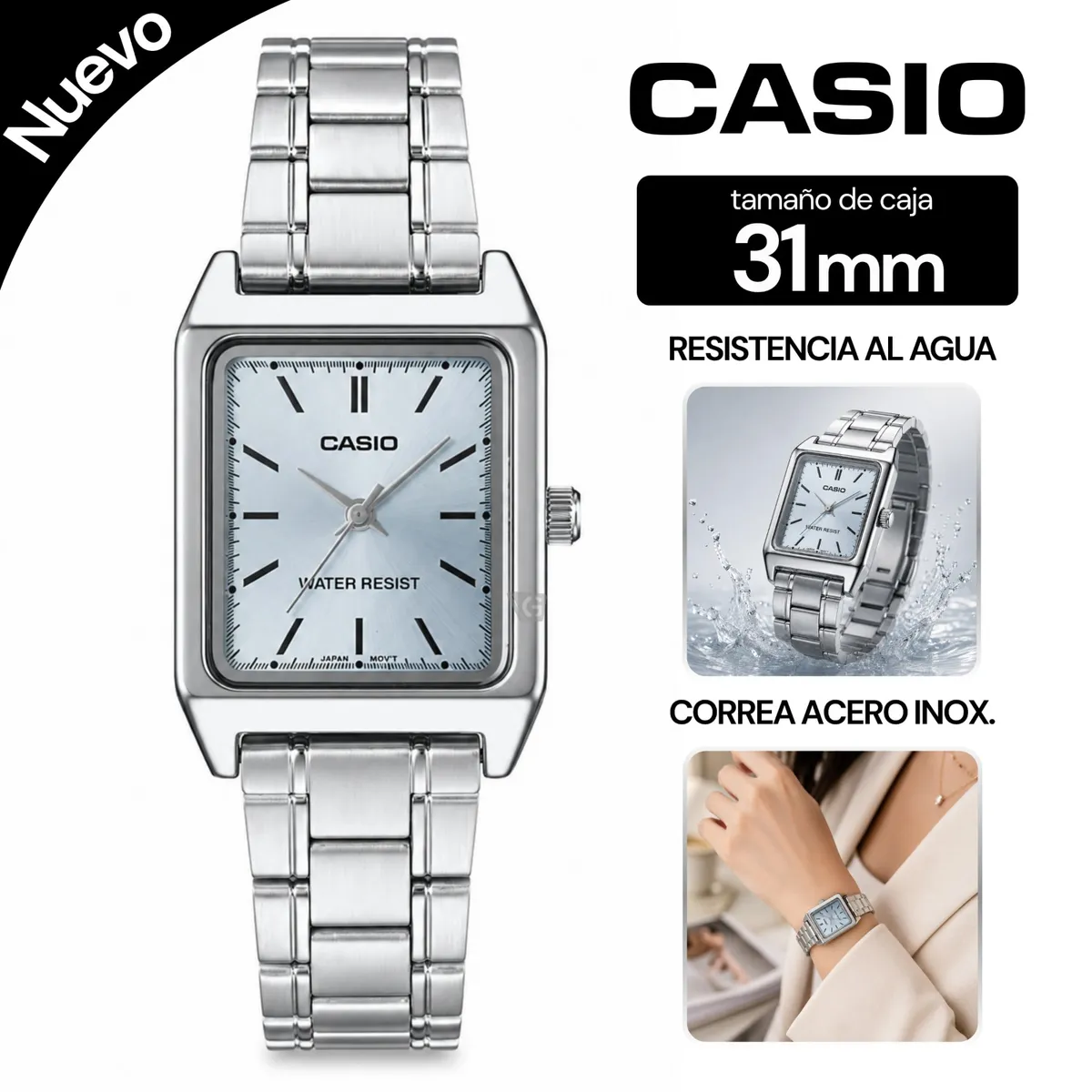 RELOJ DE MUJER CASIO LTP-V007D-2E - 1