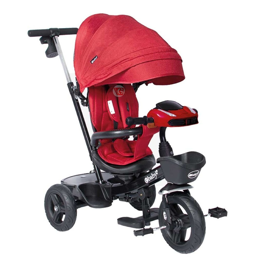 TRICICLO EBABY ARIA 334 GUIADOR ROJO - 2