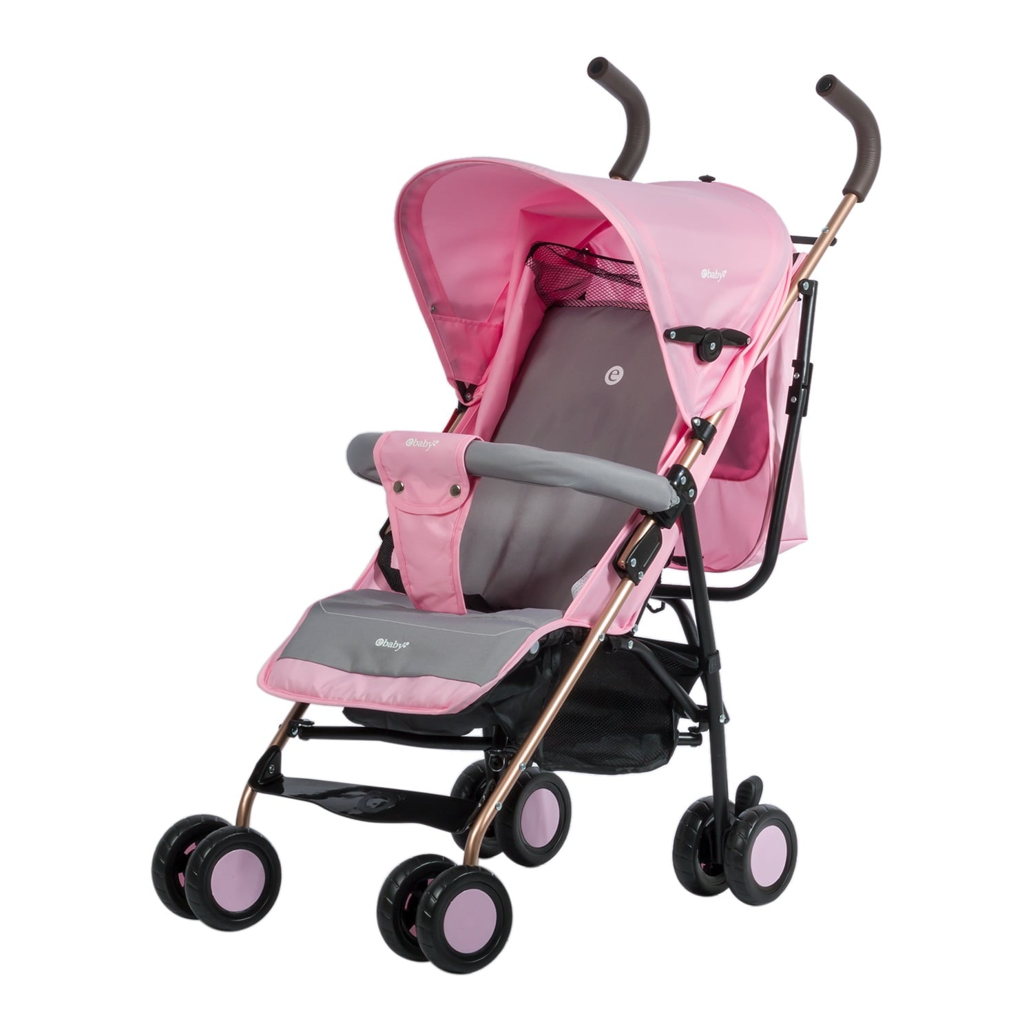 COCHE DE PASEO BASTON EBABY ZAZU EB217 ROSADO - 1