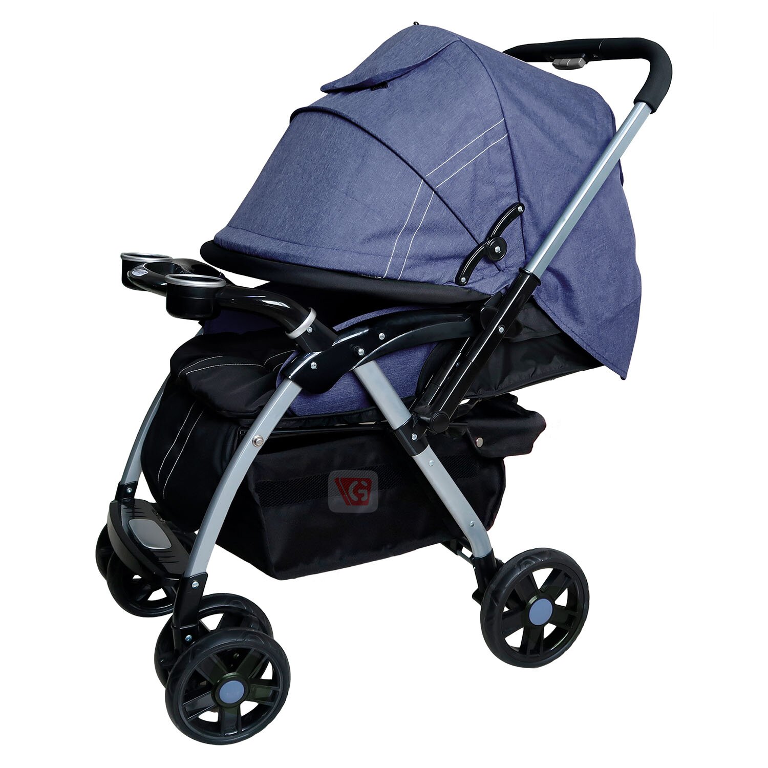 COCHE CUNA EBABY ROSSI EB1130 AZUL TRAVEL SYSTEM BLUE - 3
