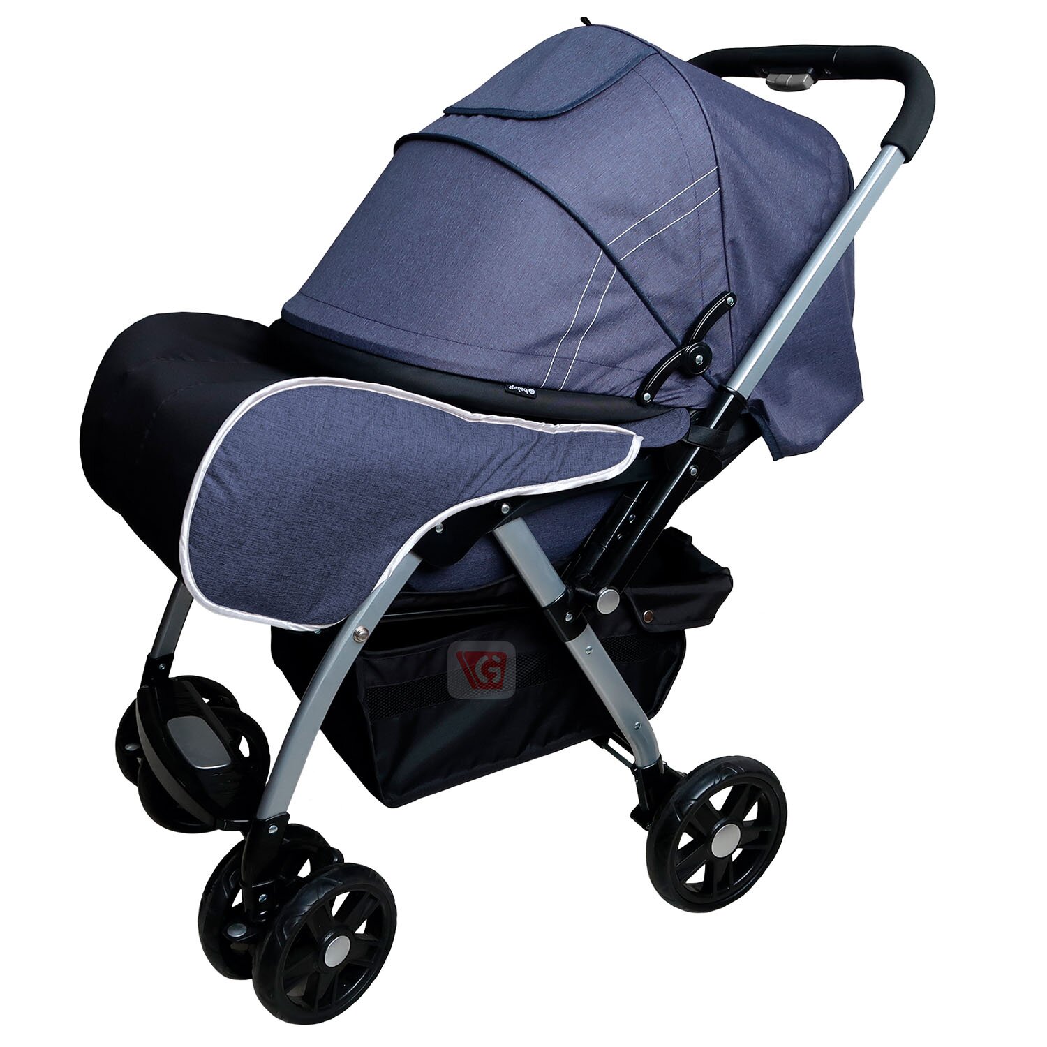 COCHE CUNA EBABY ROSSI EB1130 AZUL TRAVEL SYSTEM BLUE - 4
