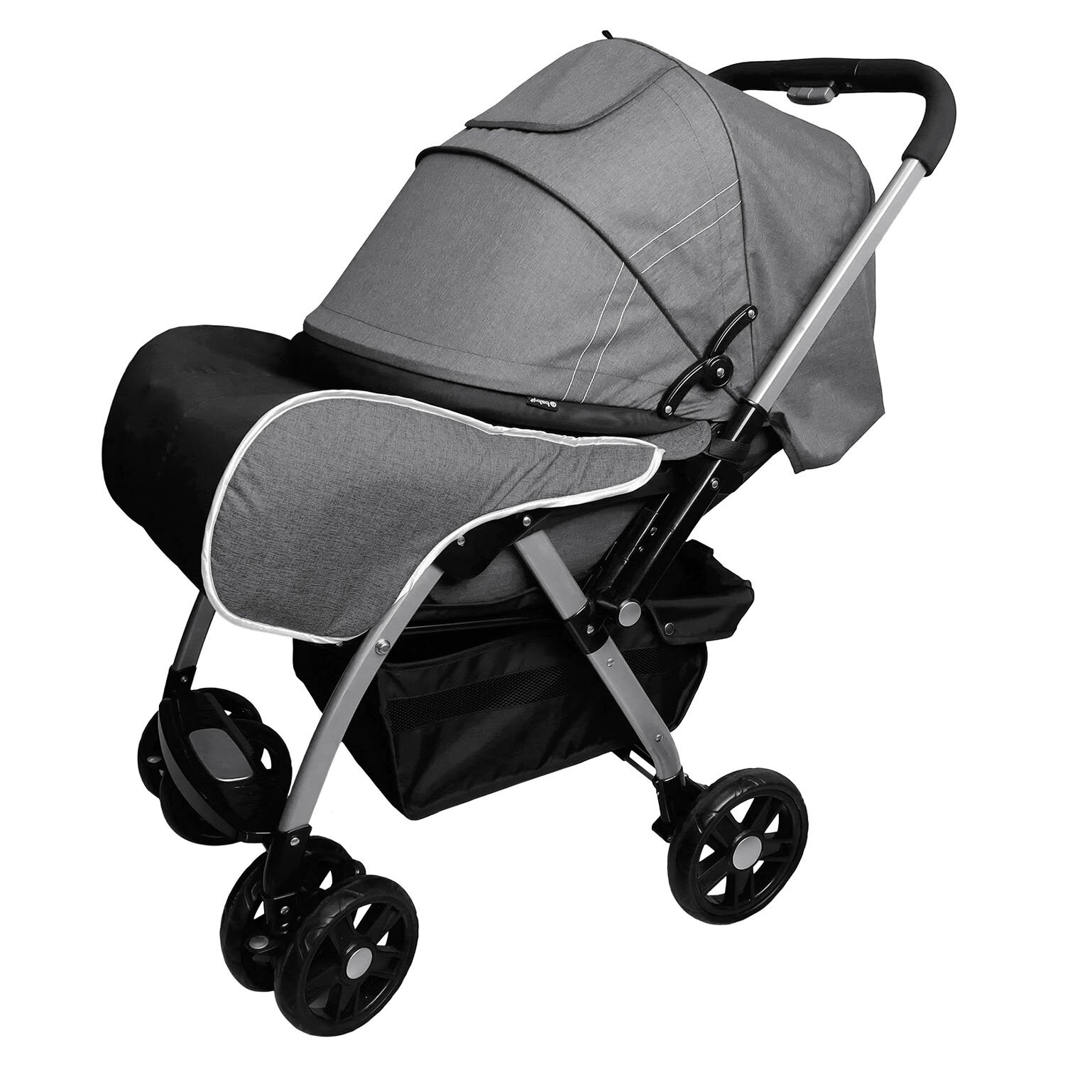 COCHE CUNA EBABY ROSSI EB1130 GRIS TRAVEL SYSTEM - 3