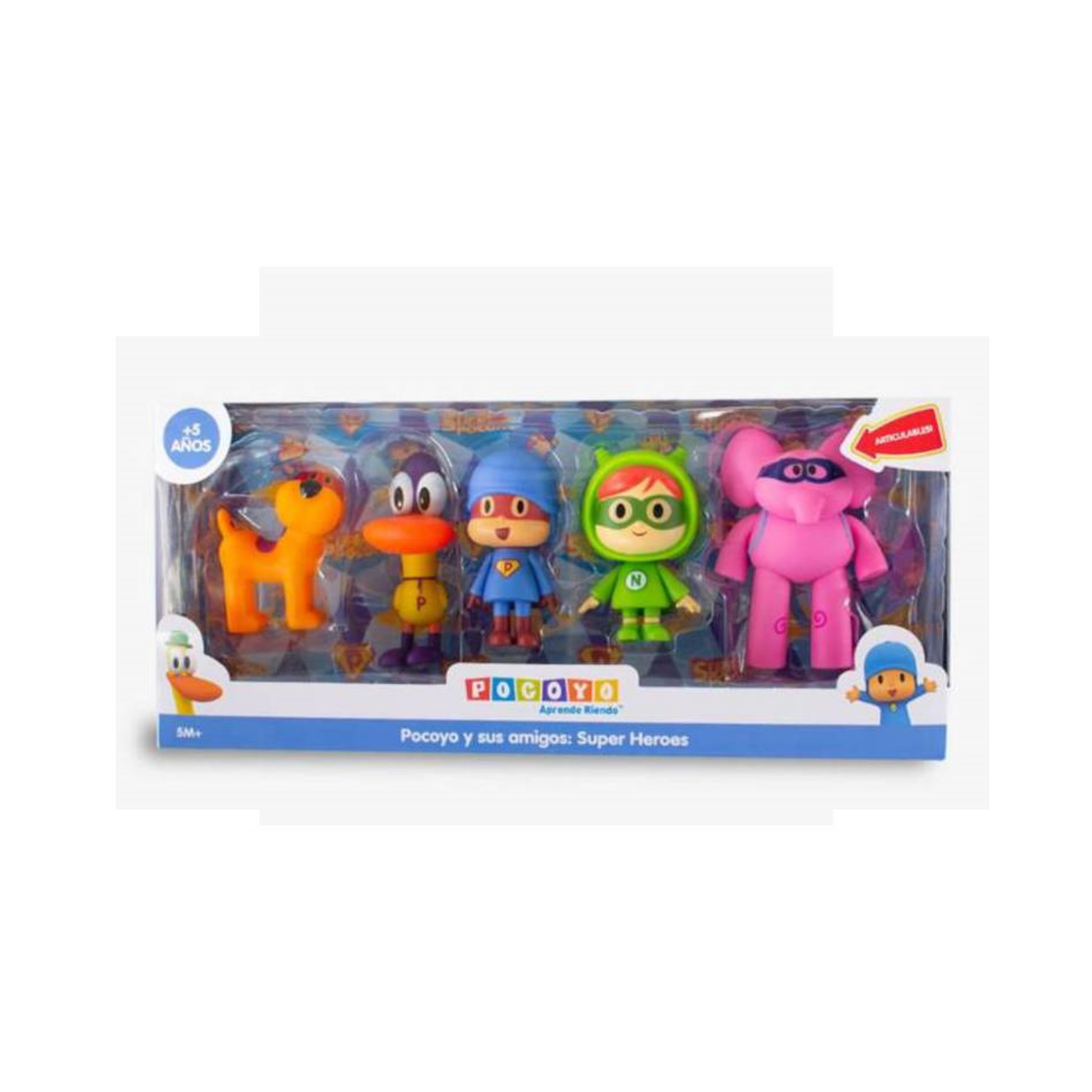 FIGURA DE ACCIÓN SUPERHÉROE POCOYO 5 PIEZAS - 2