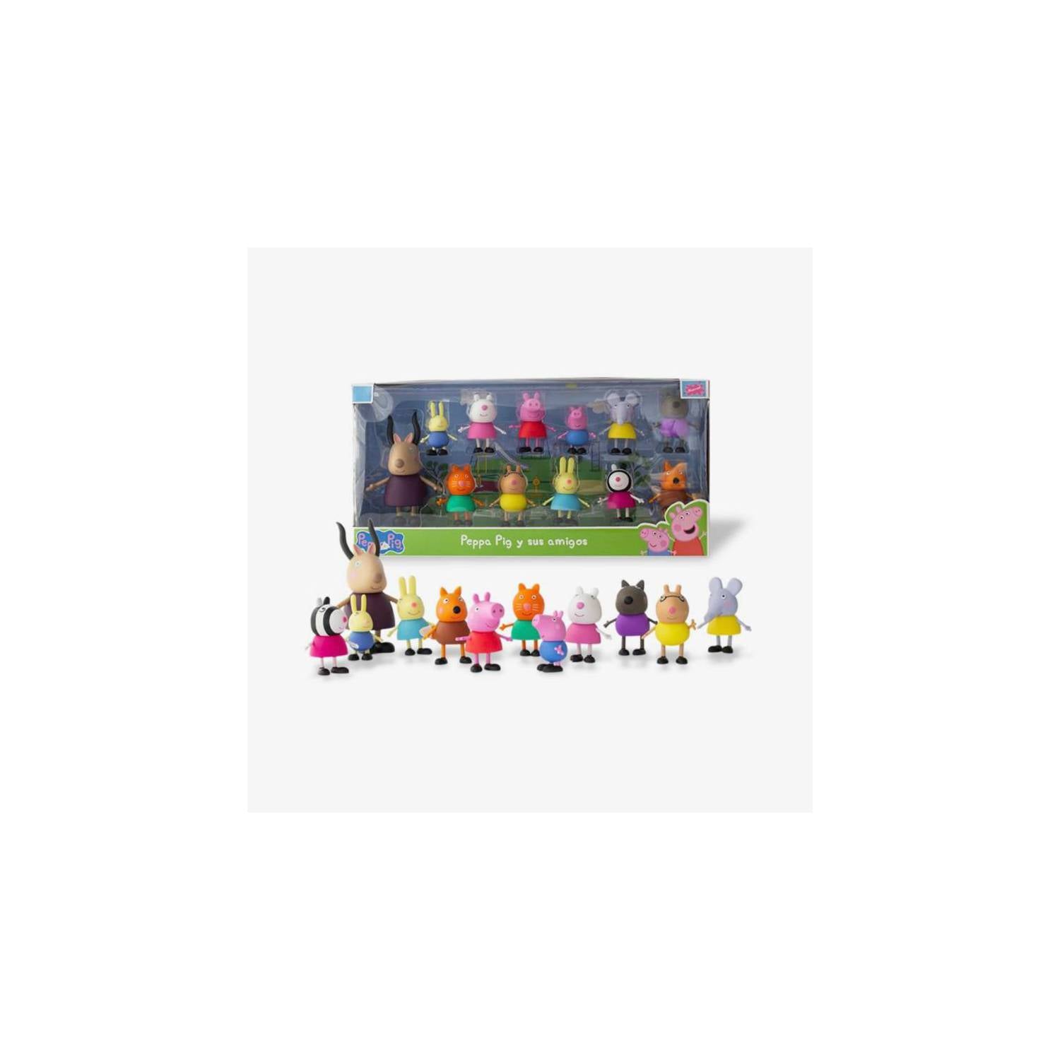 SET DE FIGURAS DE ACCIÓN PEPPA PIG Y SUS AMIGOS 12 PERSONAJES PP-12 - 2