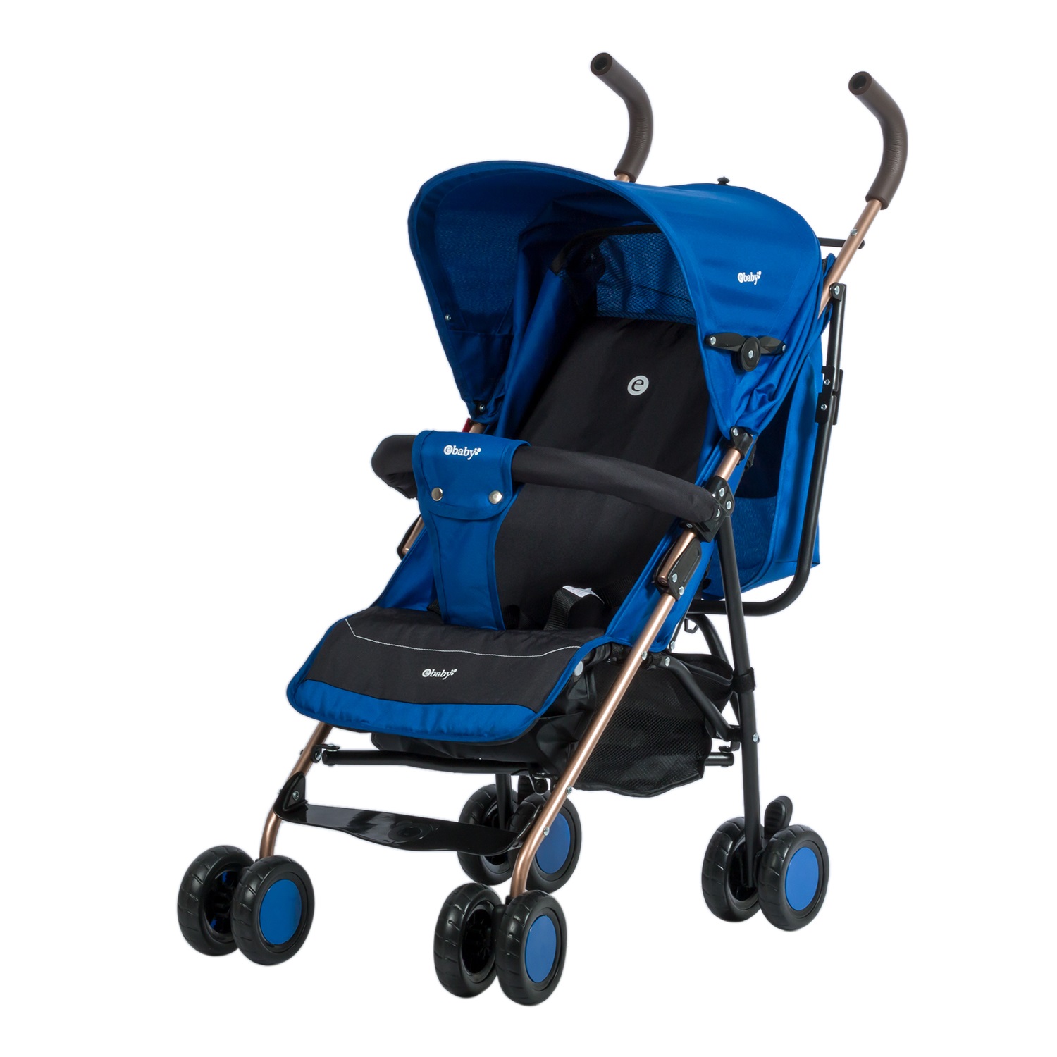 COCHE PASEO EBABY ZAZU EB217 BASTON AZUL - 1