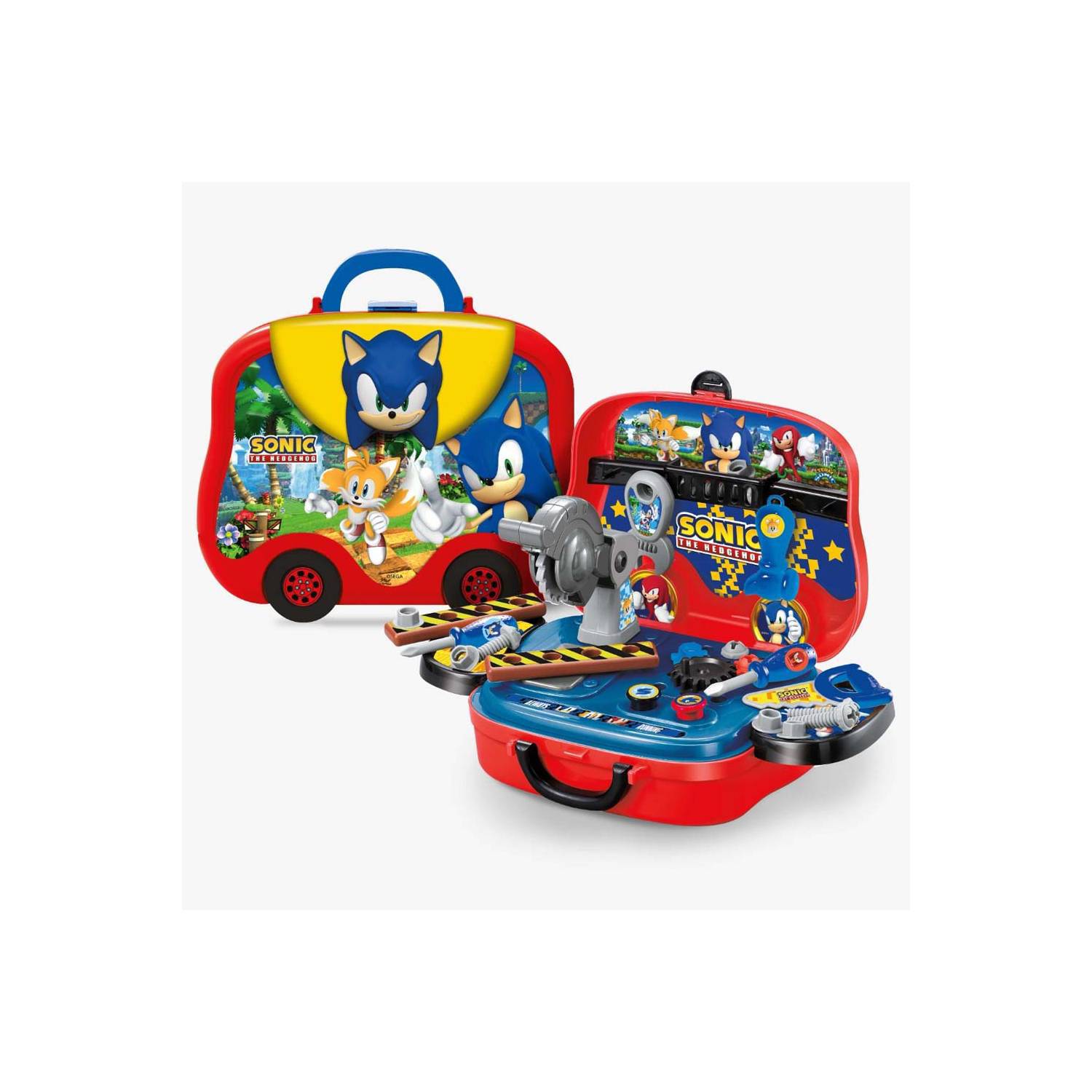 SET DE HERRAMIENTAS Y LONCHERA 2 EN 1 THE HEDGEHOG SEGA EODS008-916A - 1