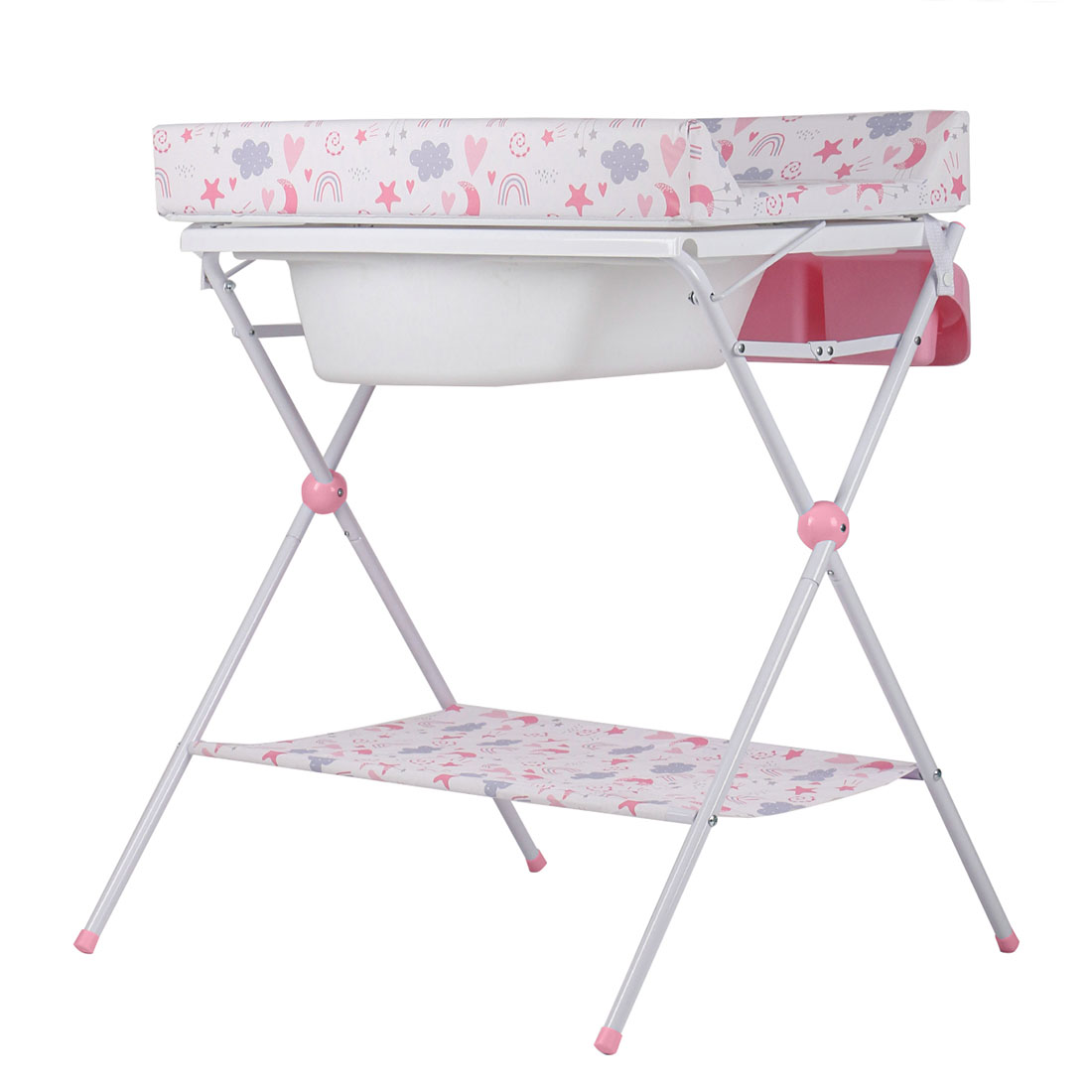 EBABY BAÑERA CAMBIADOR MAXI 830-1 ROSADO - 6