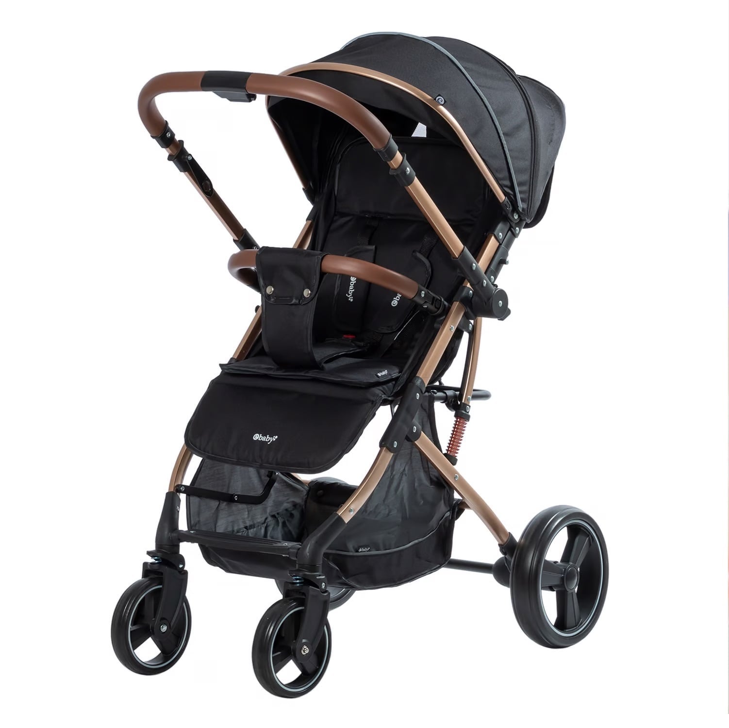 COCHE DE PASEO COMPACTO RUDI TIPO MALETA EBABY EB119 NEGRO - 2