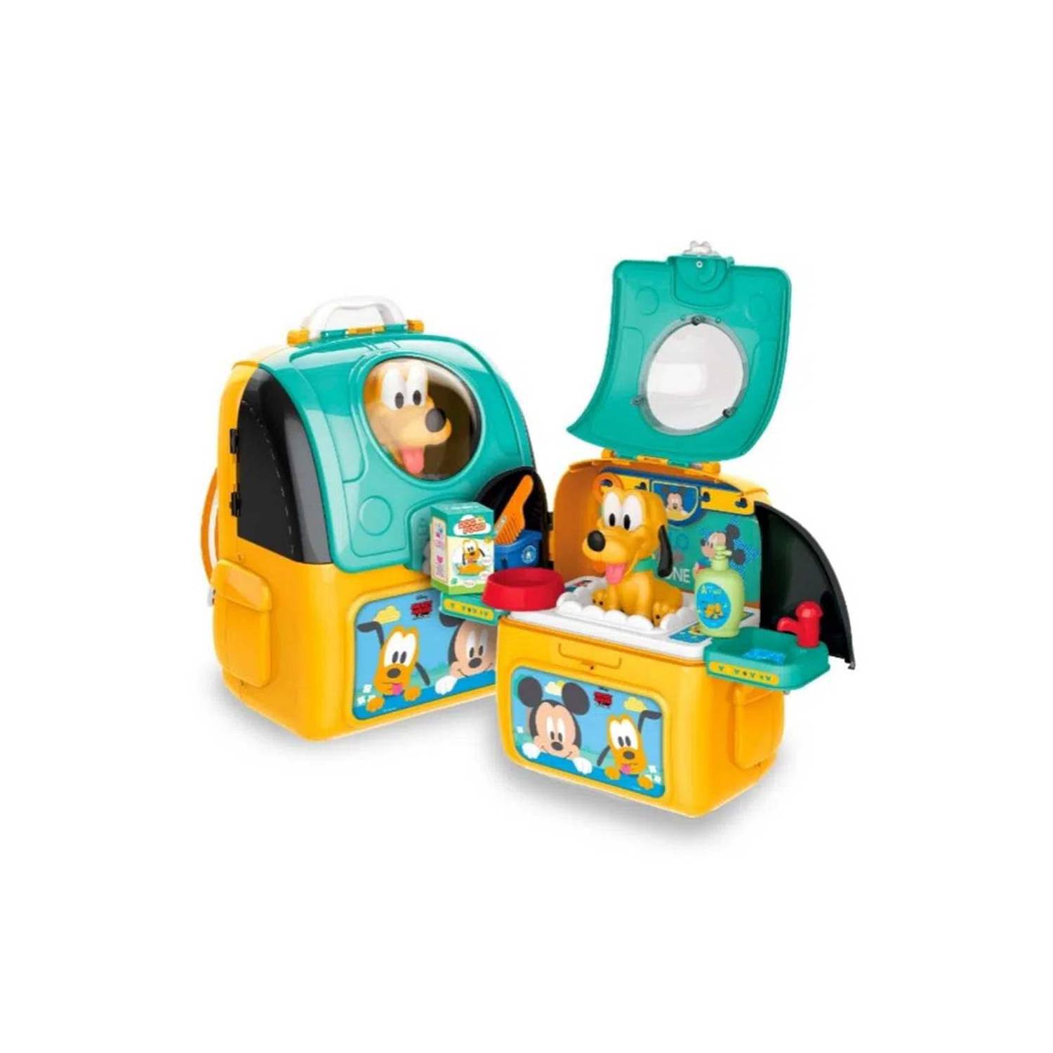 SET DE VETERINARIO Y MOCHILA 2 EN 1 PLUTO Y MICKEY MOUSE - 1
