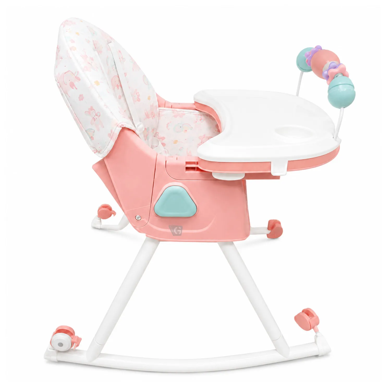 SILLA DE COMER EBABY CON MECEDORA DALI ROSADO 633-1 - 3
