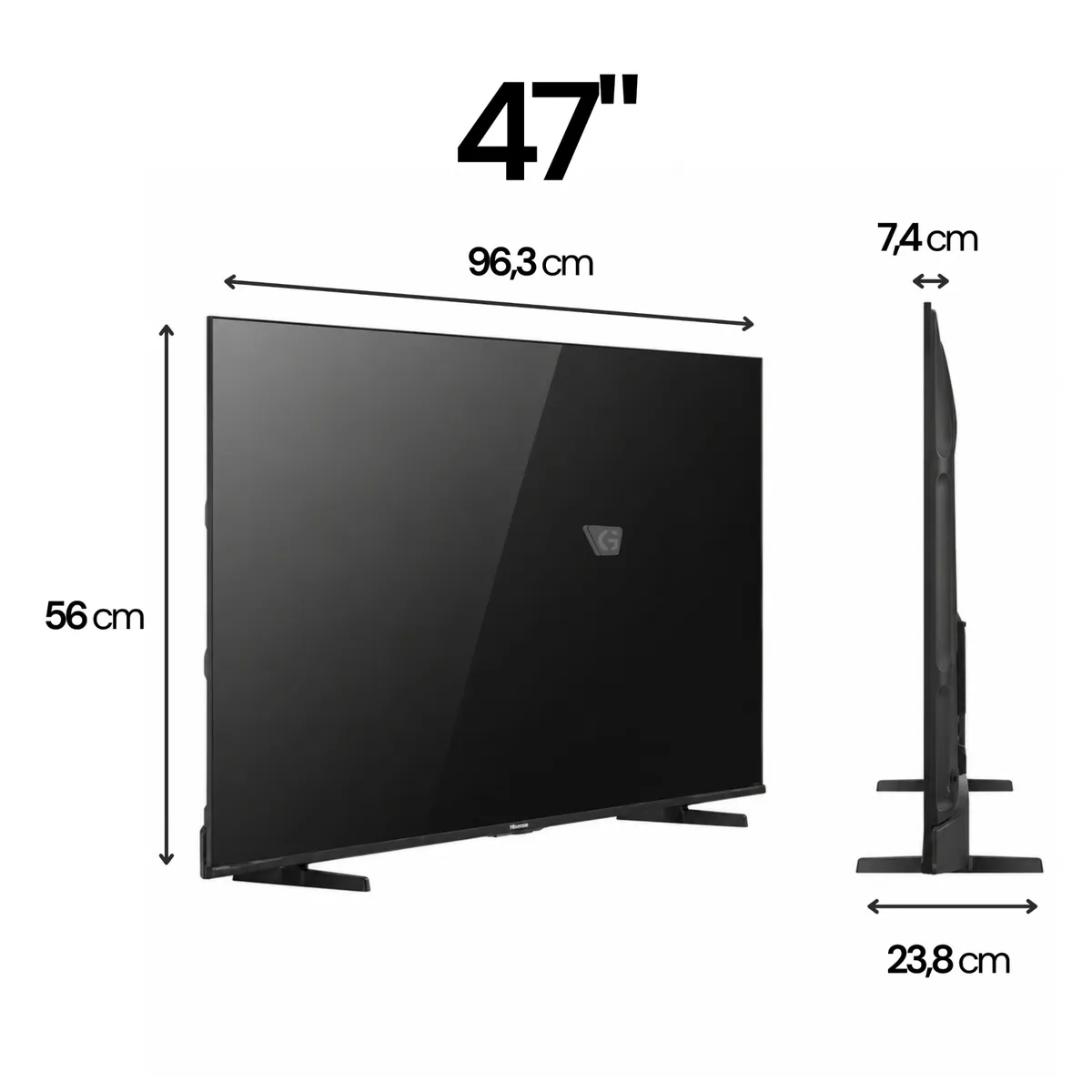TELEVISOR HISENSE SMART TV 43 QLED 4K UHD 43Q6QV - 3