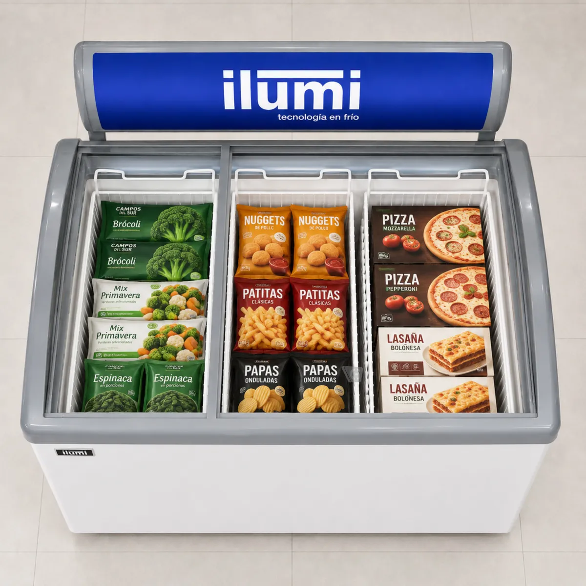 CONGELADOR HORIZONTAL 260LT BLANCO ILUMI TF-2600 - 6