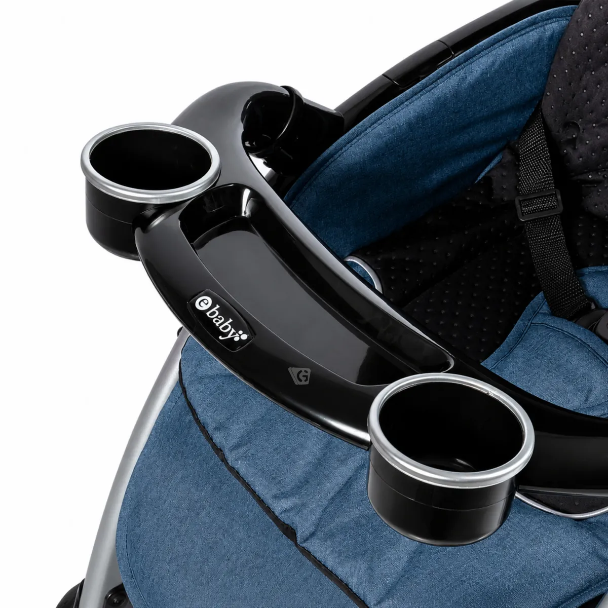 COCHE CUNA YODIE EBABY 1142-2 AZUL - 4