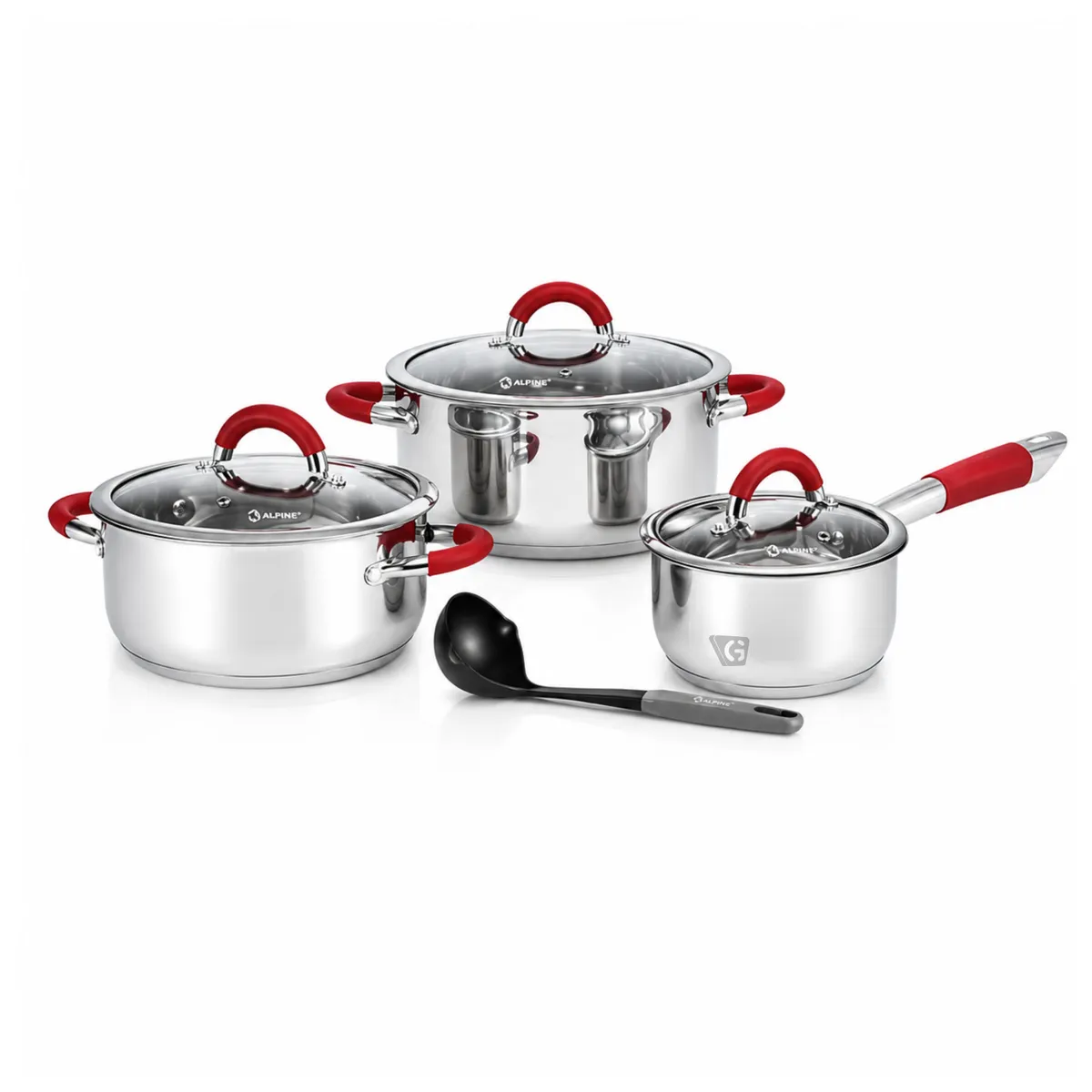 JUEGO DE OLLAS MIRAY JOM-506R 7 PZAS ACERO INOX - 4