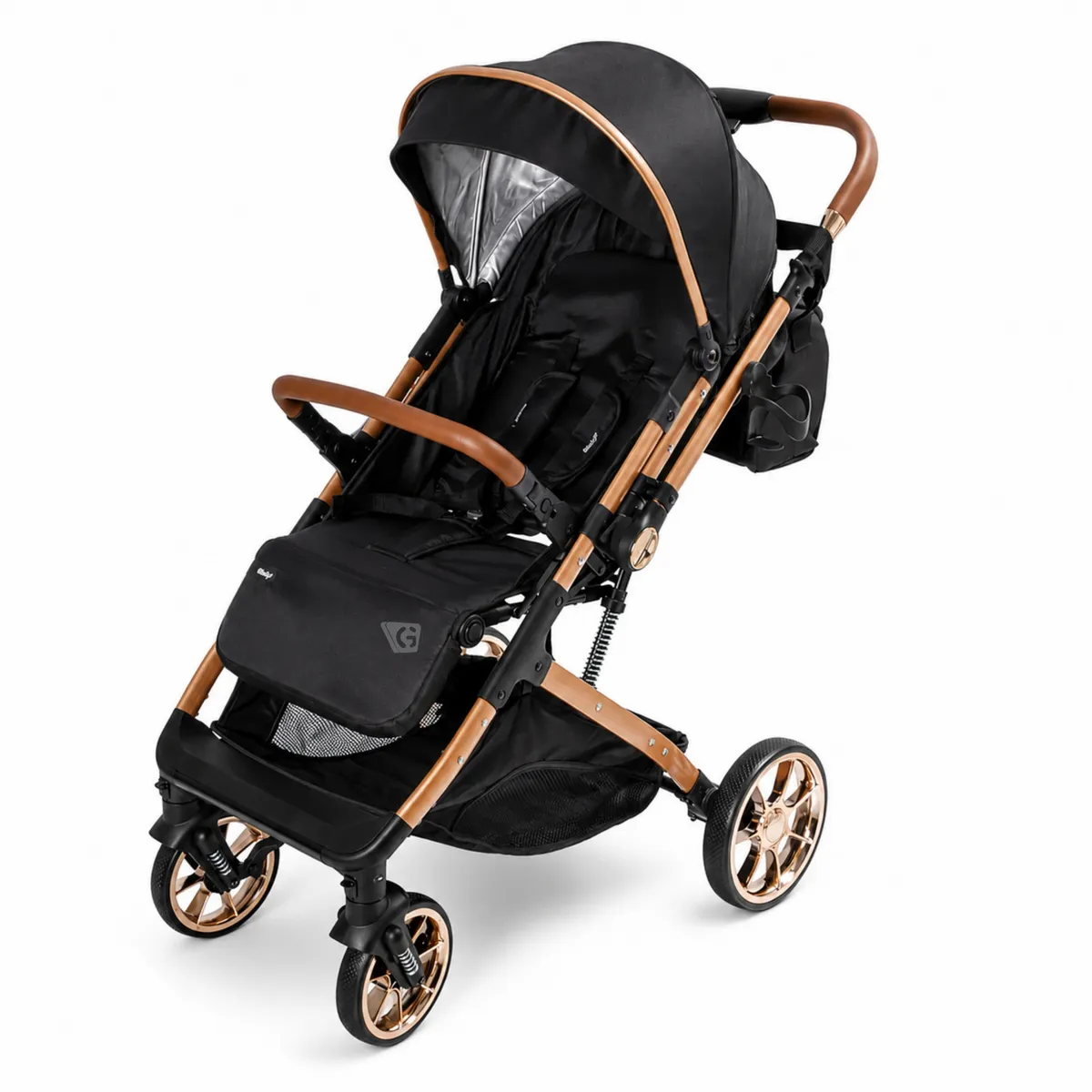 COCHE MALETA EBABY PEGASUS EB176 PARA BEBÉ NEGRO - 2