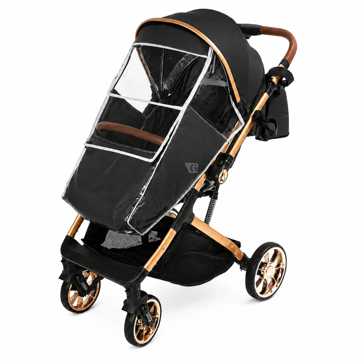 COCHE MALETA EBABY PEGASUS EB176 PARA BEBÉ NEGRO - 4