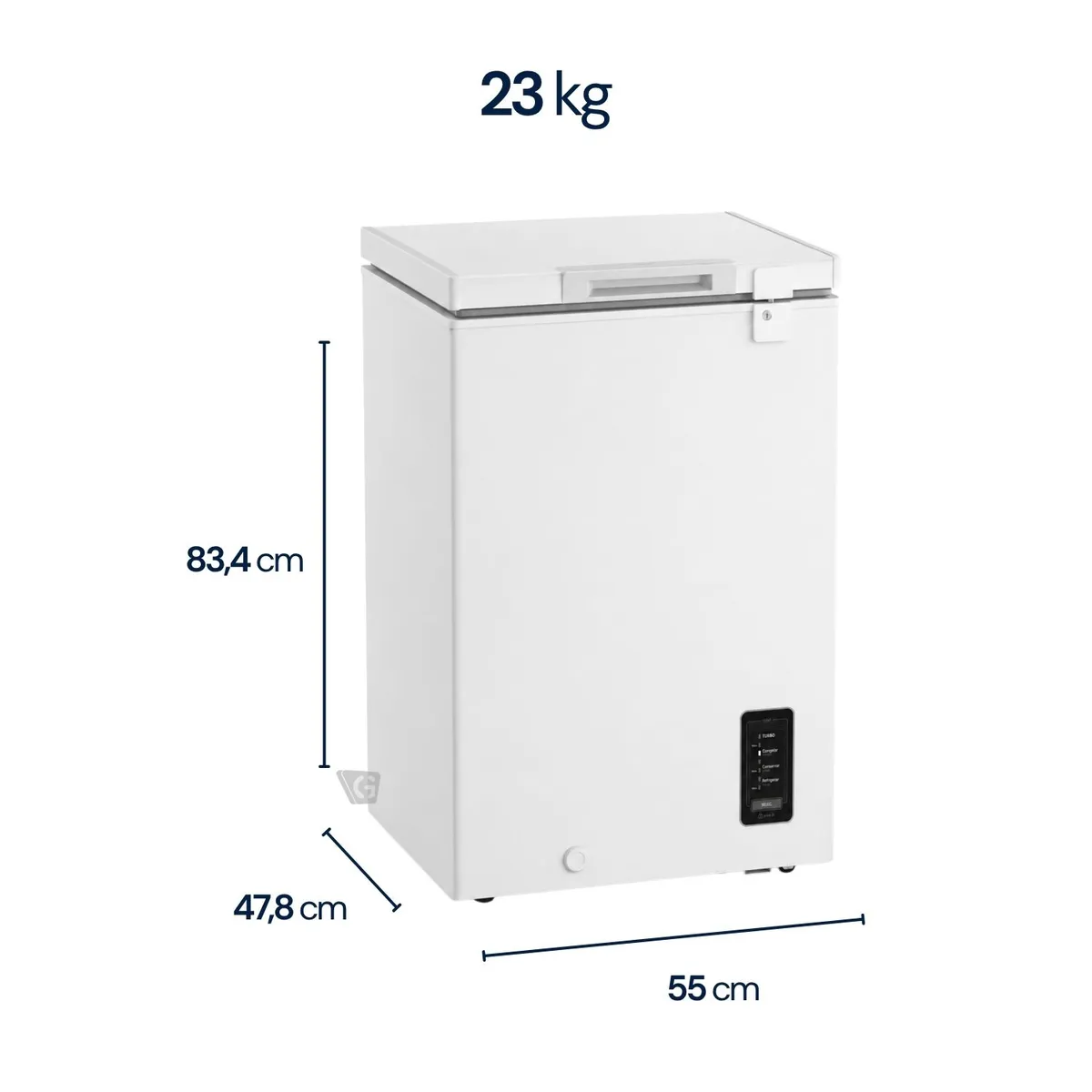 CONGELADOR HORIZONTAL 95L BLANCO ELECTROLUX EFH10S2P5AW - 4
