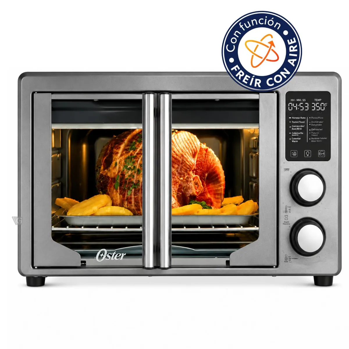 HORNO CON FREIDORA DE AIRE DIGITAL OSTER® DE 42 LITROS, PUERTAS FRANCESAS, TSSTTV42FDDAFNS - 3