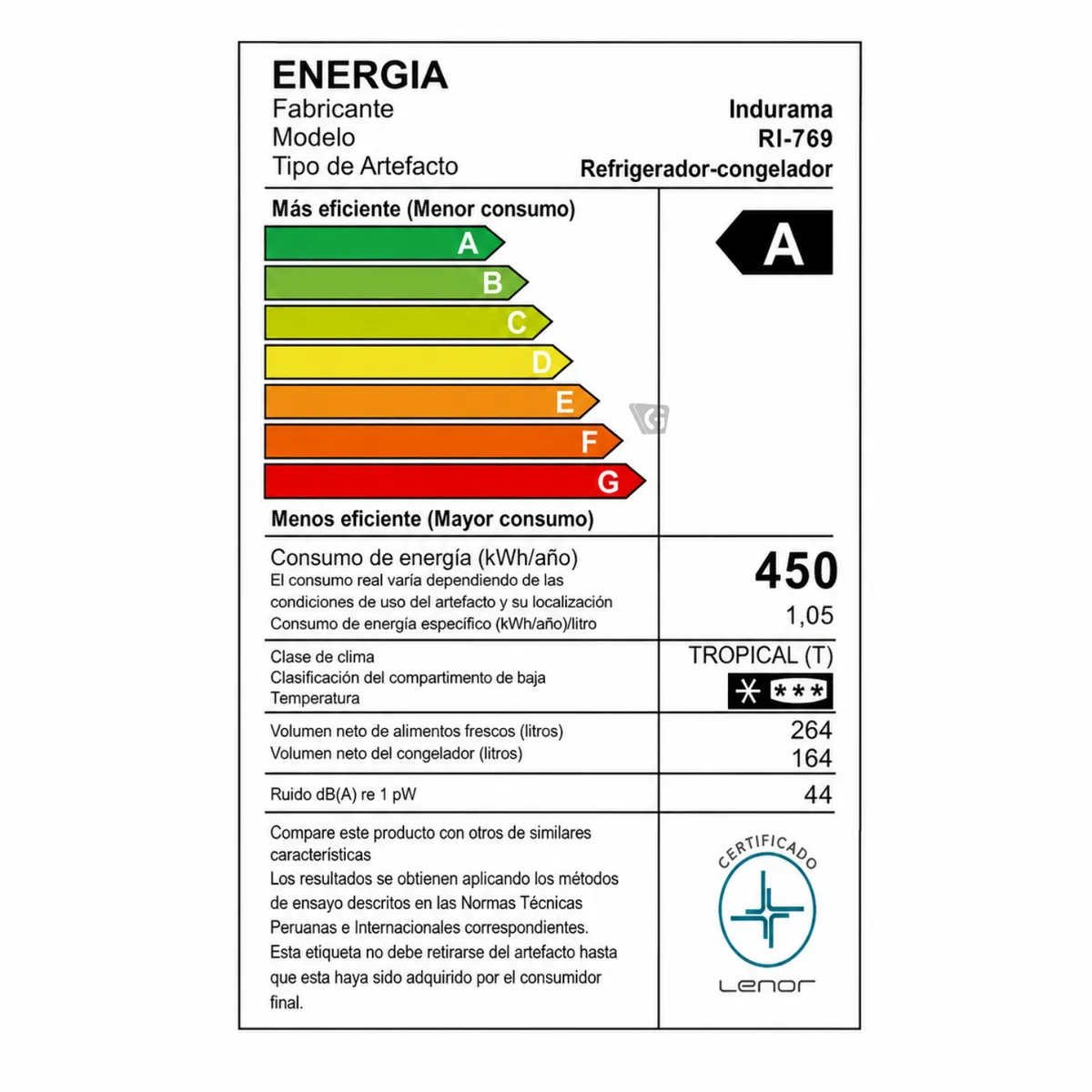 REFRIGERADORA INDURAMA RI-769 NO FROST 428L - 8