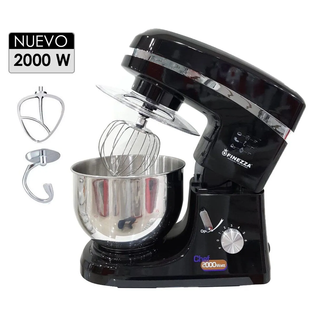 BATIDORA ORBITAL 2000W FZ-6818B NEGRO - 1