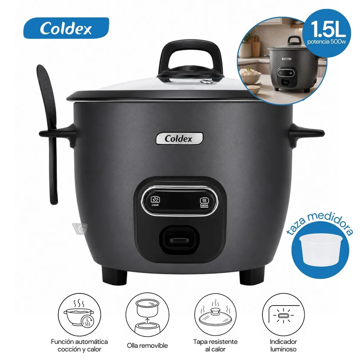 OLLA ARROCERA COLDEX 1.5 L – CX OA15 - 1