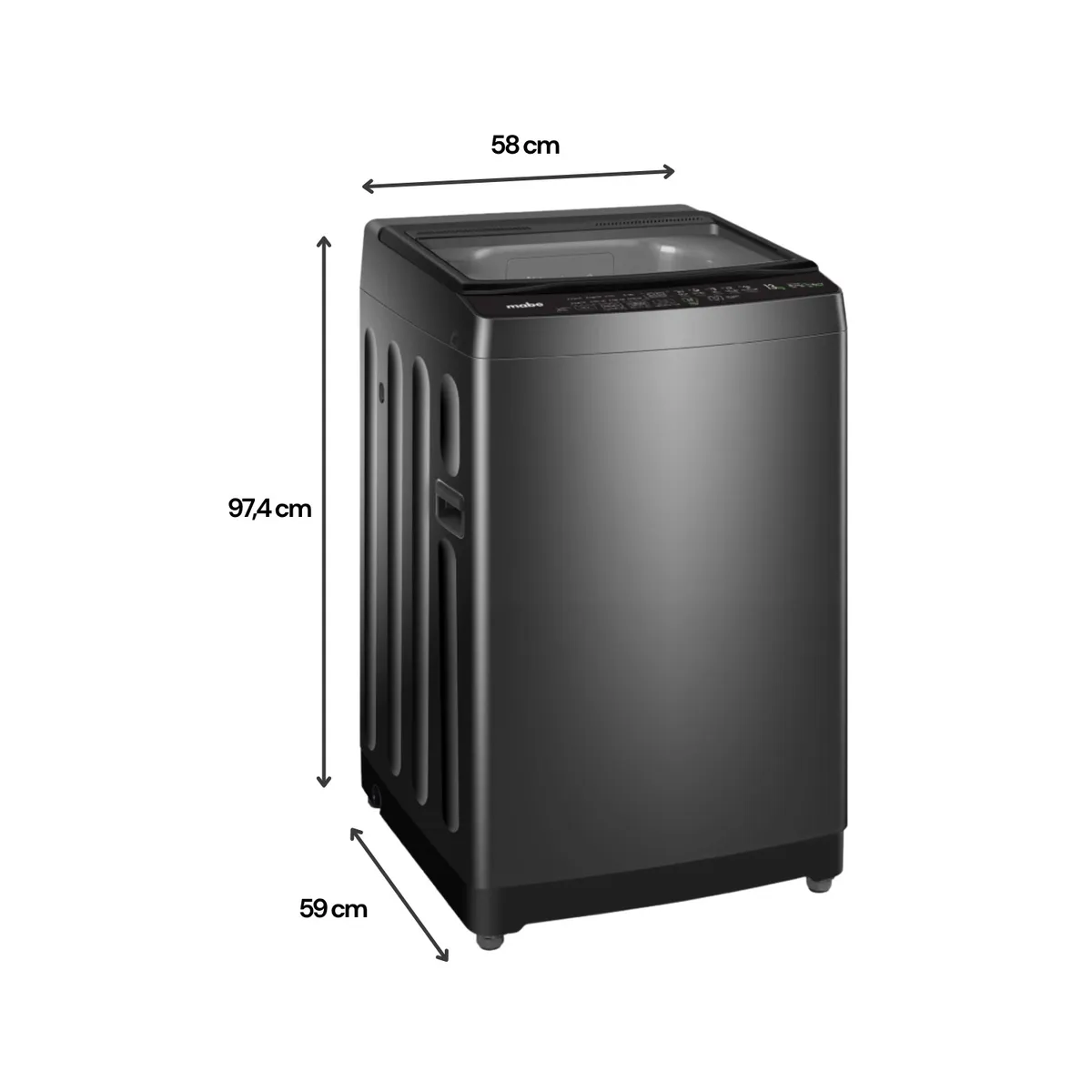 LAVADORA AUTOMÁTICA 13 KG DIAMOND GRAY MABE - LMAP3120WDGBB0 - 3