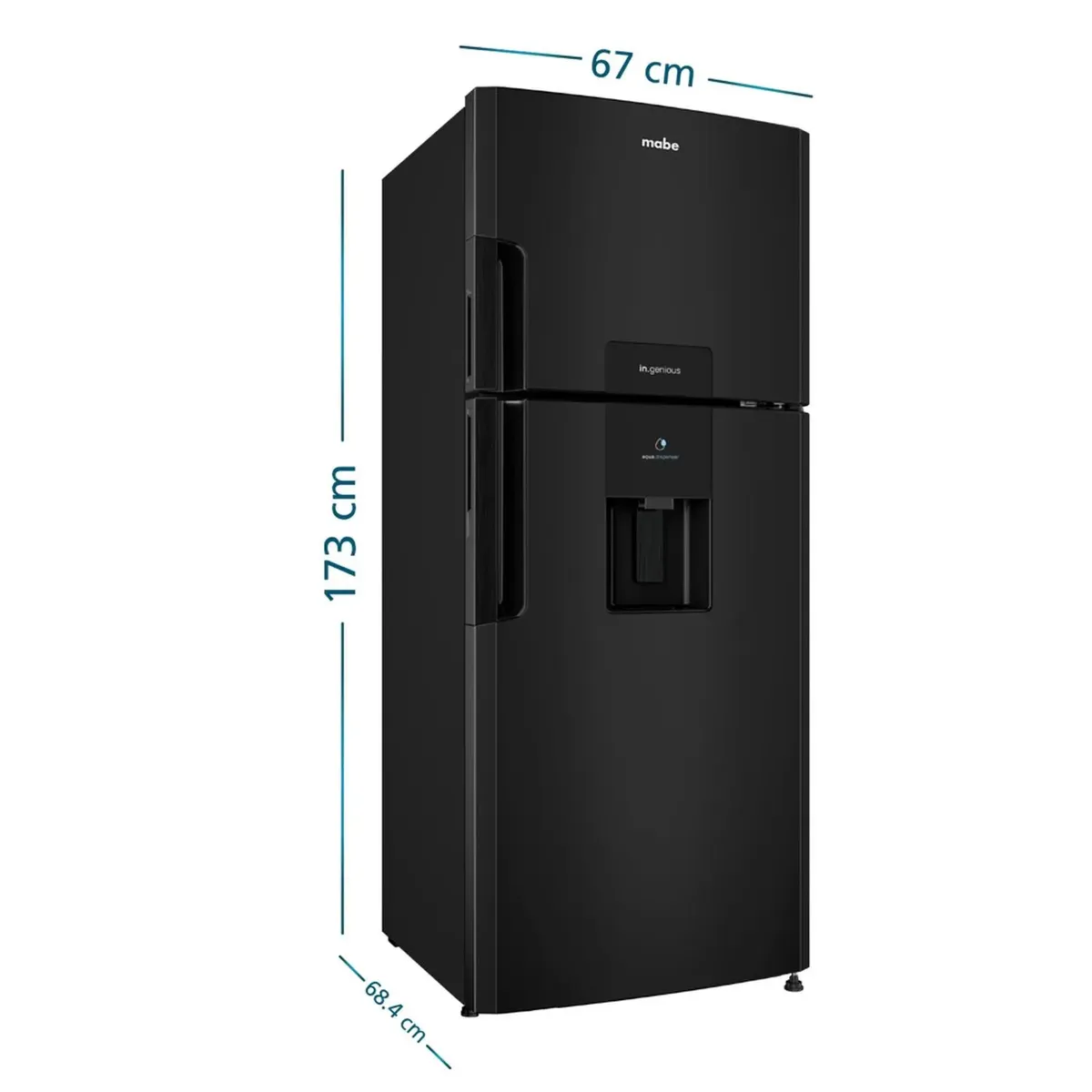 REFRIGERADORA NO FROST 382 L NETOS GRAFITO MABE RMP415GPG - 2