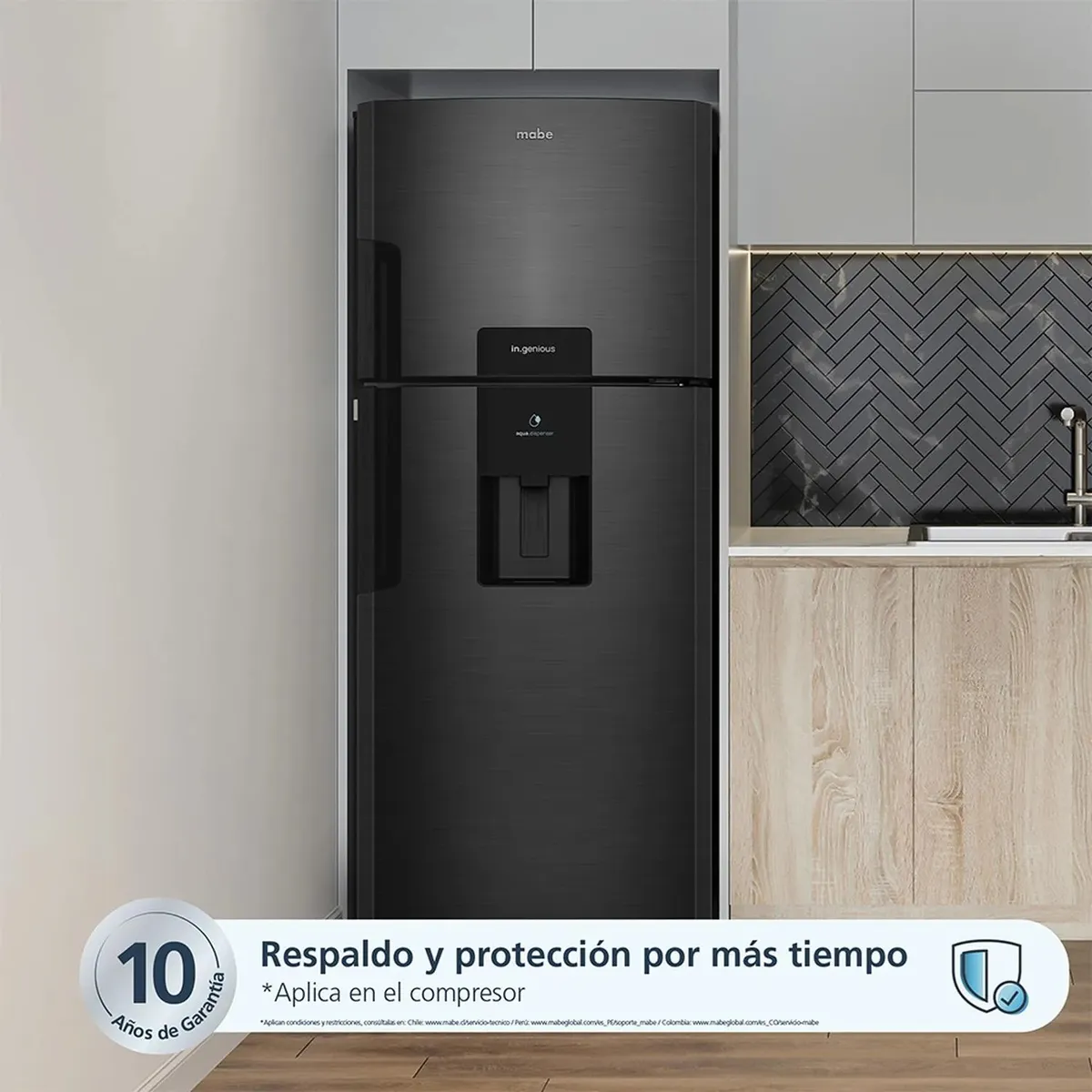 REFRIGERADORA NO FROST 382 L NETOS BLACK MABE RMP415YPC - 3