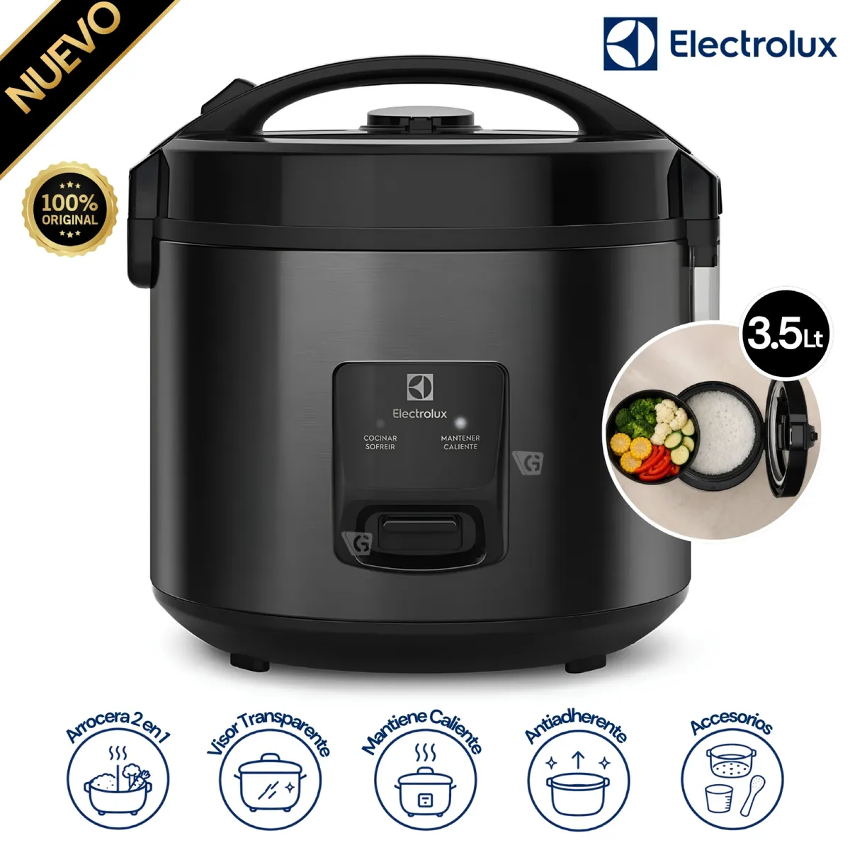 OLLA ARROCERA ELECTROLUX EFFICIENT 3.5 L ERC30 - 1