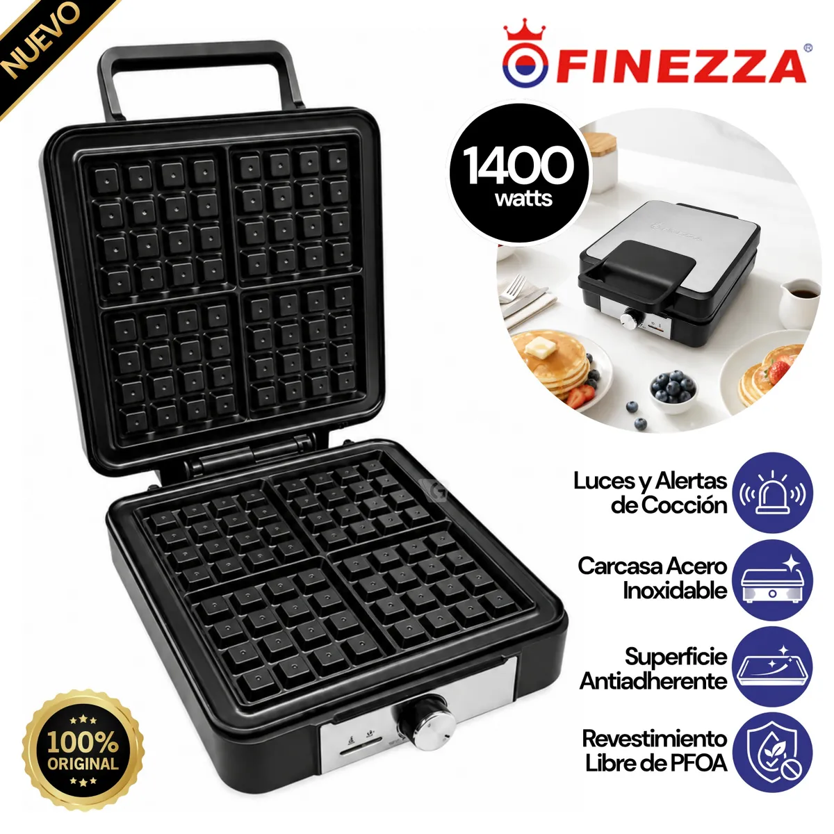 WAFLERA FINEZZA CUADRADA FZ-812WF - 1