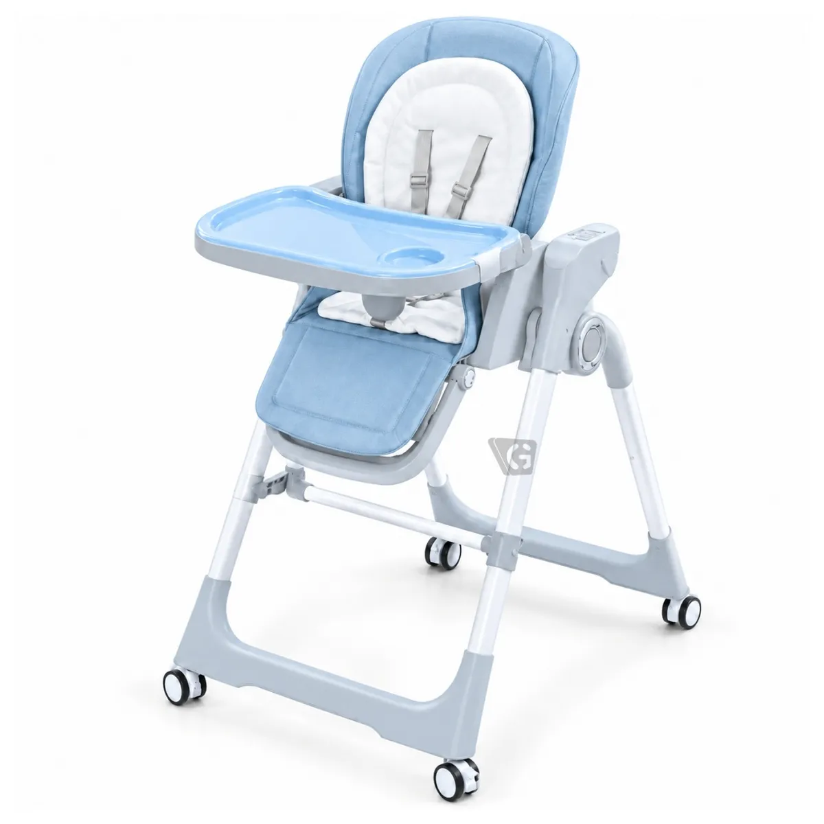SILLA DE COMER ELÉCTRICA MULTIFUNCIONAL VITA (CÓD. EB644) - EBABY AZUL - 2