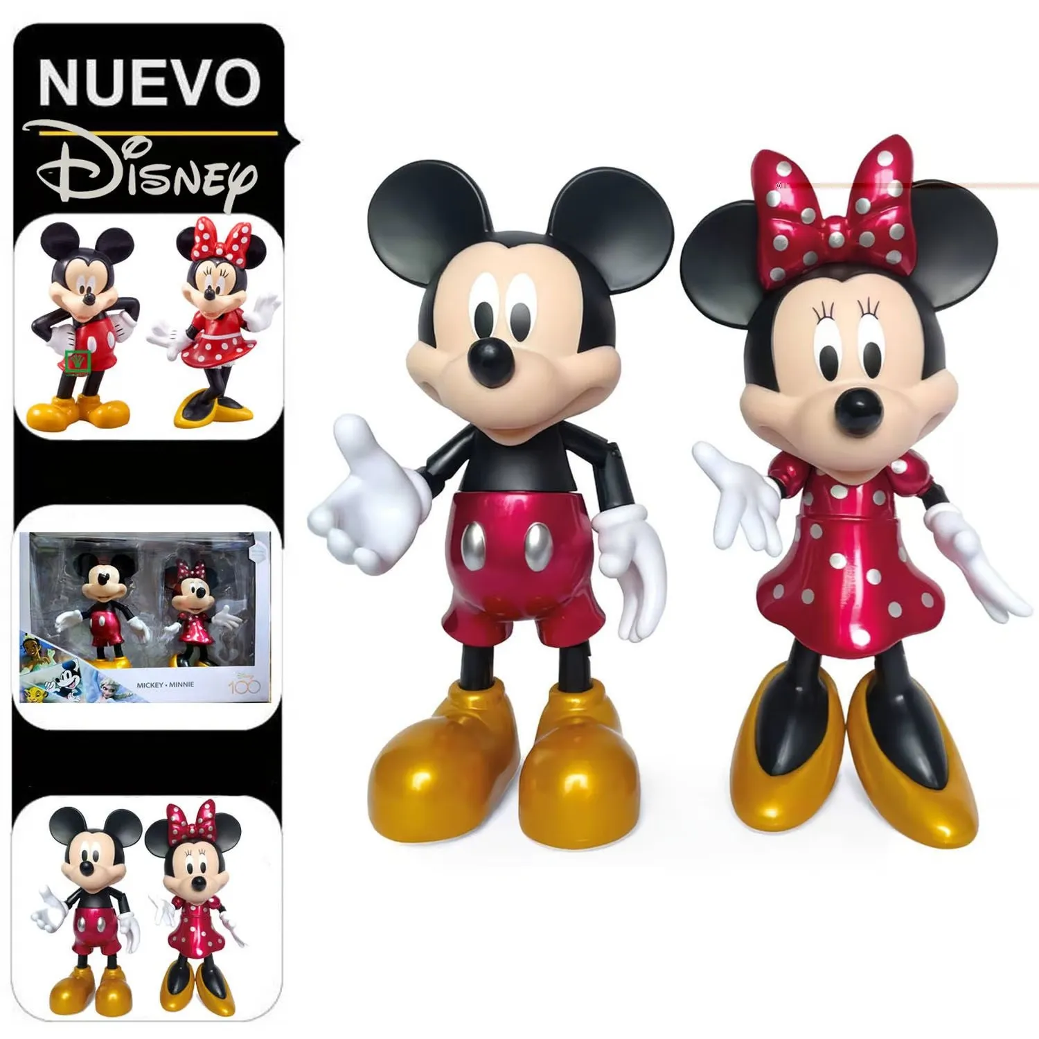 SET DE FIGURAS ARTICULABLES MICKEY Y MINNIE MM-2D100 - 1