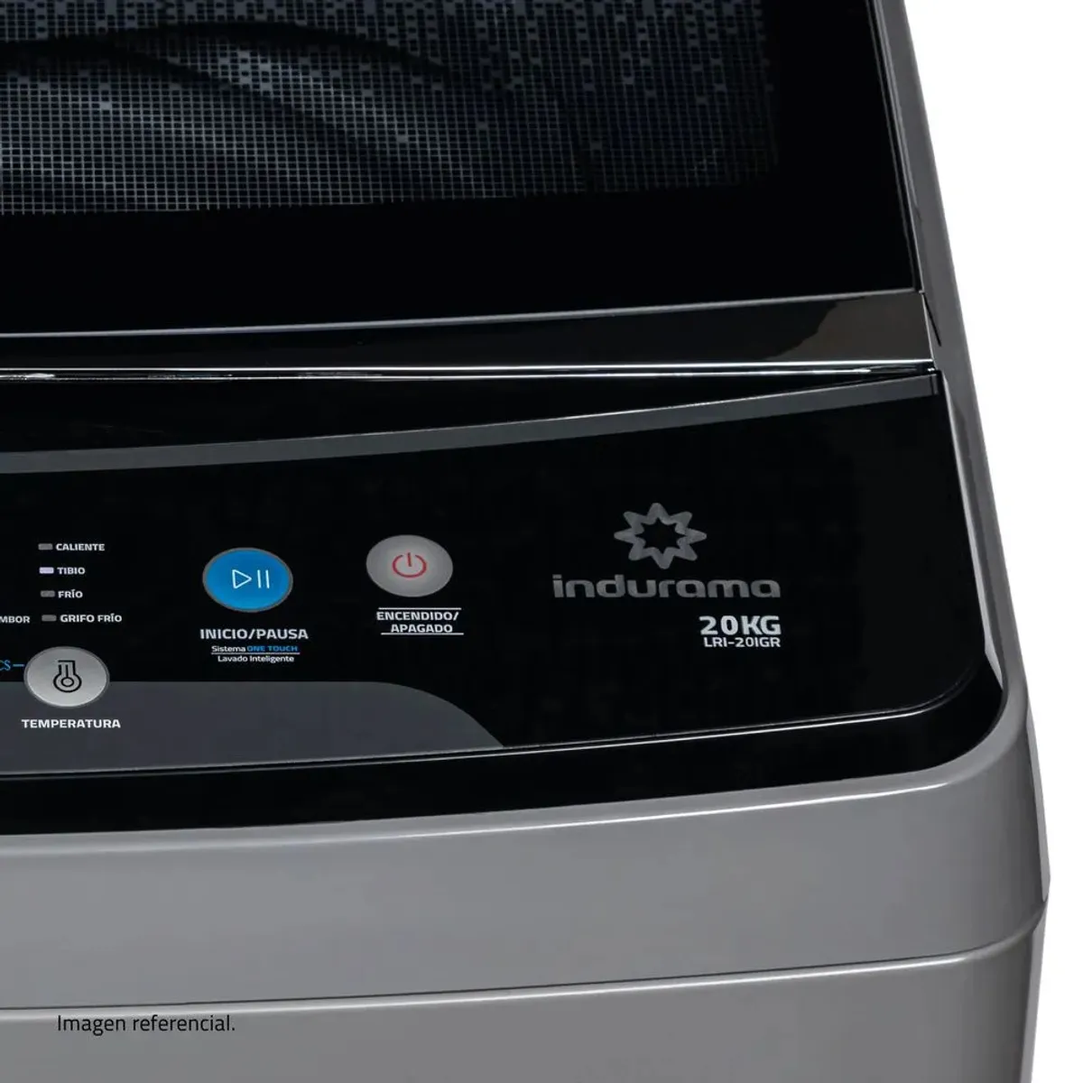 LAVADORA AUTOMÁTICA INVERTER 20 KG CARGA SUPERIOR GRIS INDURAMA LRI-20IGR - 5