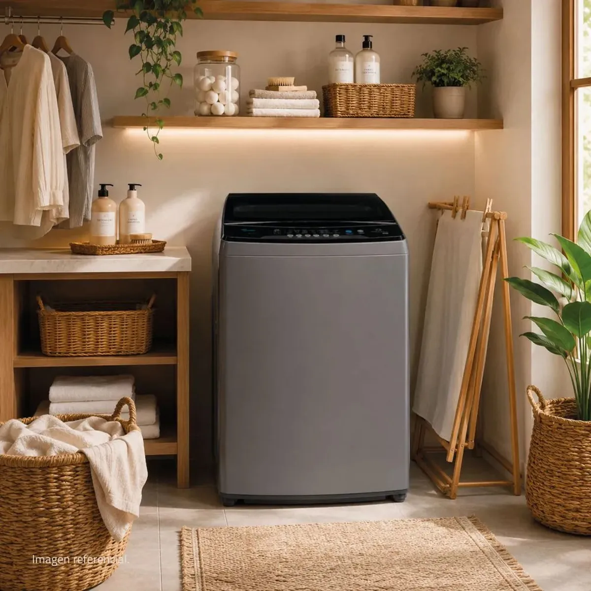 LAVADORA AUTOMÁTICA INVERTER 20 KG CARGA SUPERIOR GRIS INDURAMA LRI-20IGR - 7