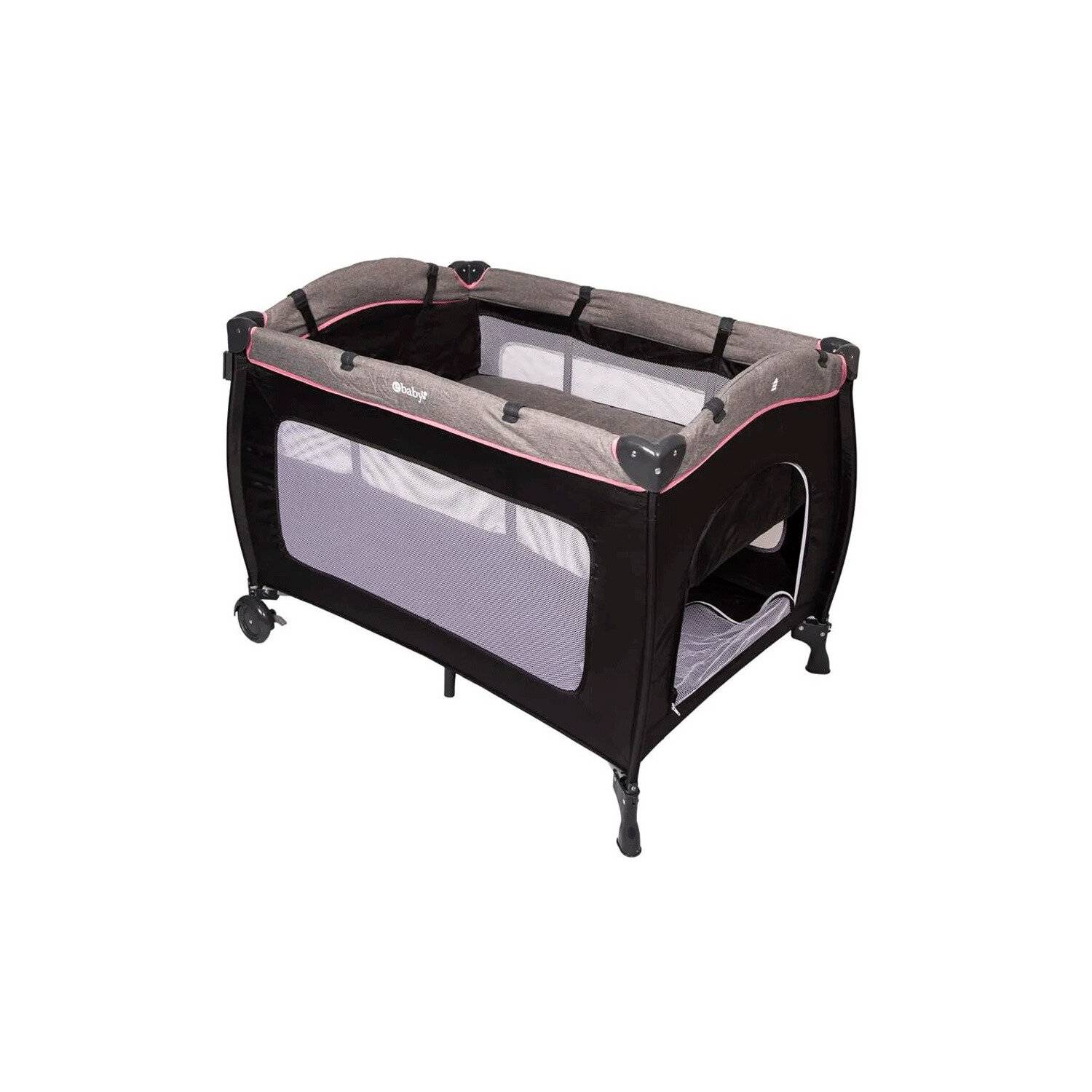 EBABY CUNA CORRAL SALLY 716 + TINA PLEGABLE ROSADO - 5
