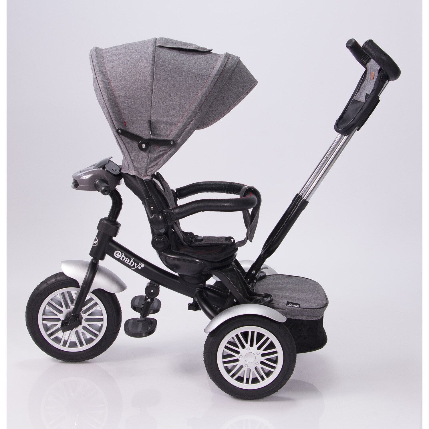 EBABY TRICICLO GUIADOR ZOE GRIS - 1