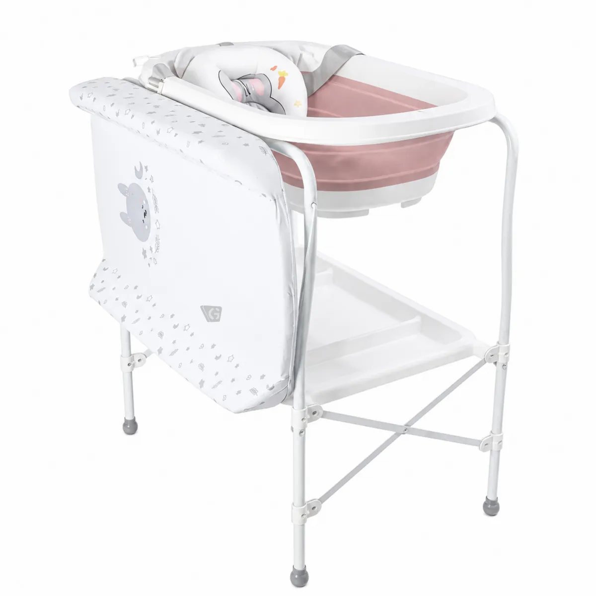 BAÑERA CAMBIADOR BLUR ROSADO - EBABY 822-1 - 2