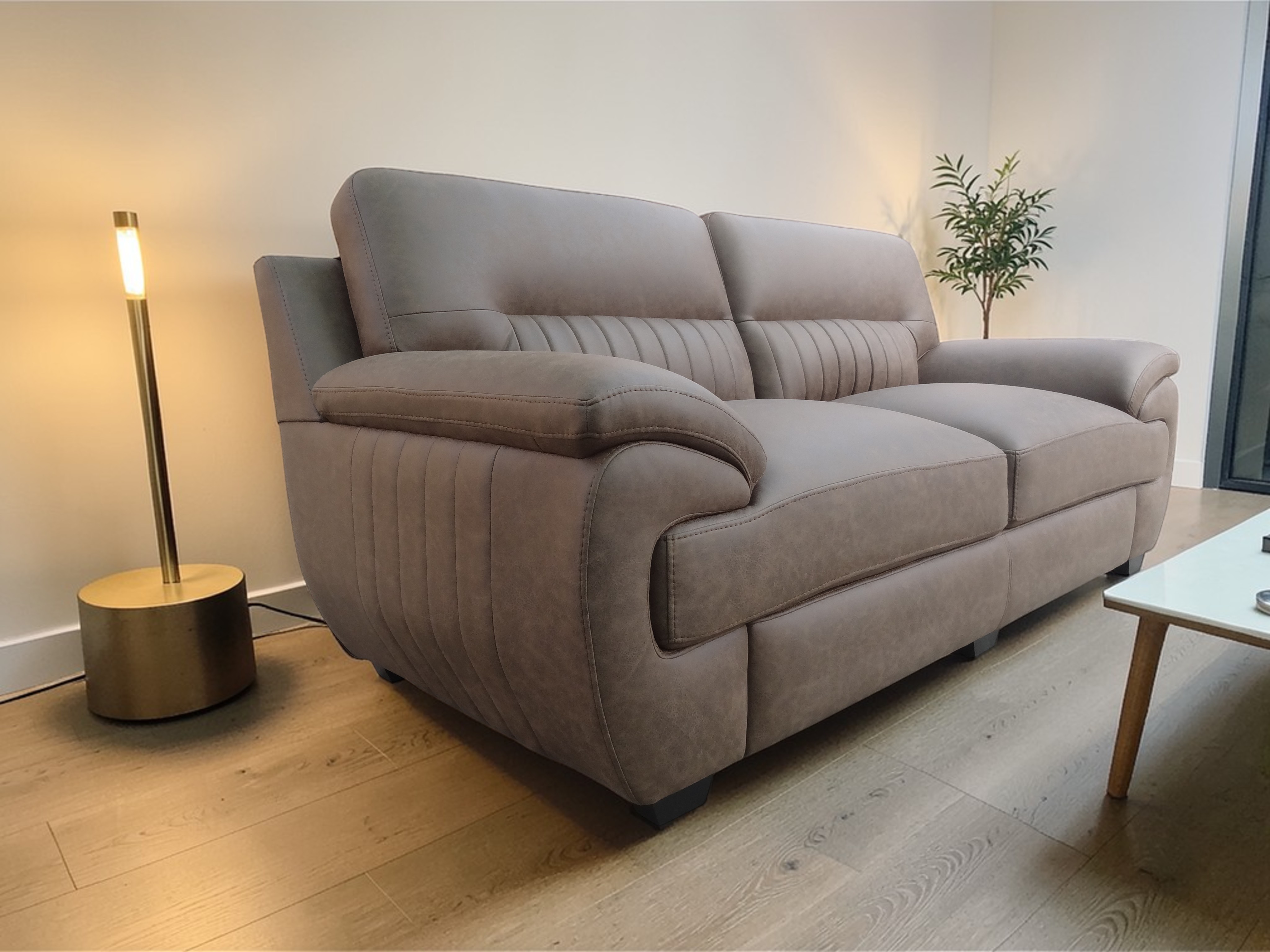 SOFA LINEA UNO ATLANTIC 3 CUERPOS GRIS - 2