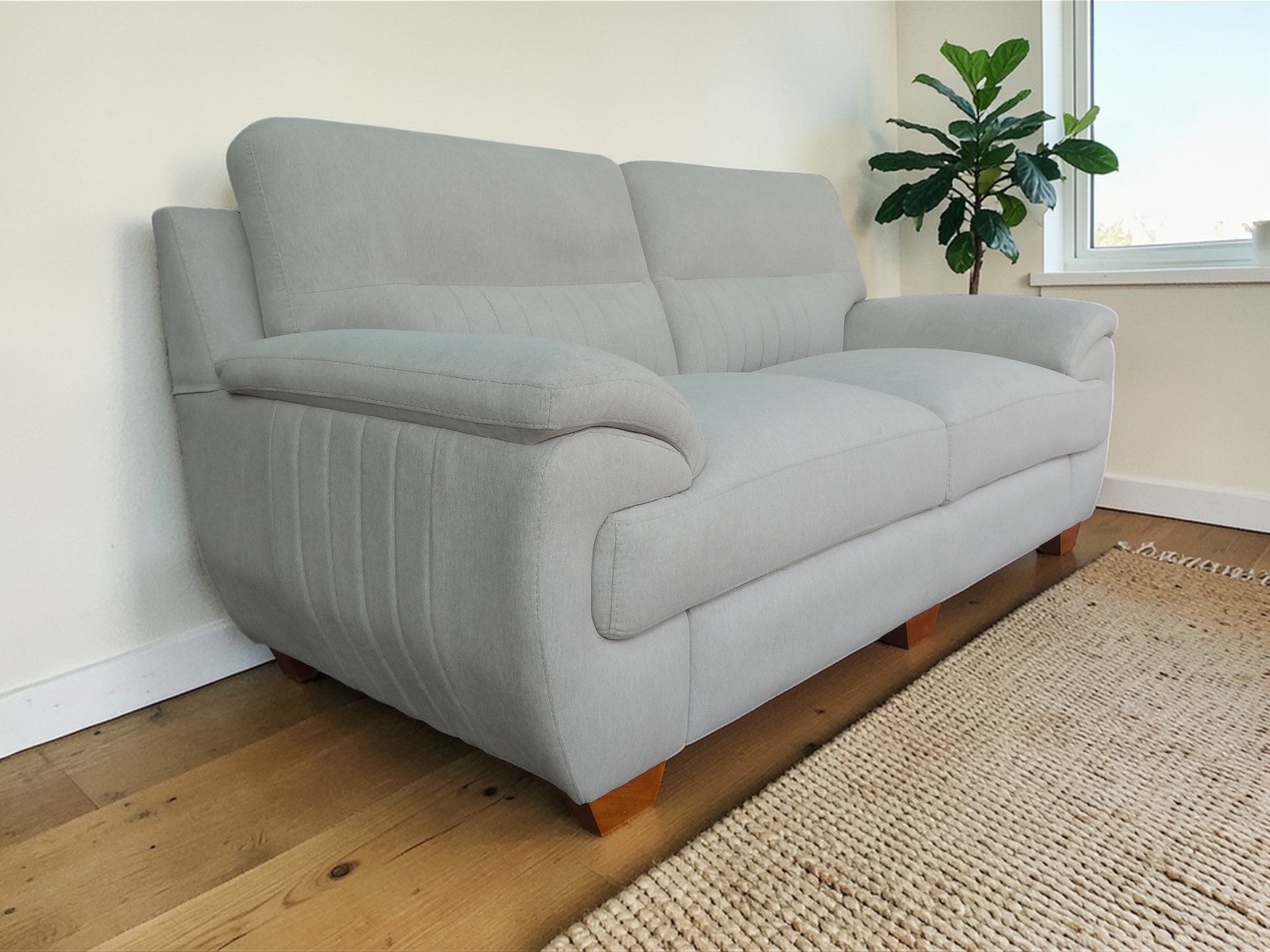 SOFA LINEA UNO ATLANTIC 3 CUERPOS GRIS - 2