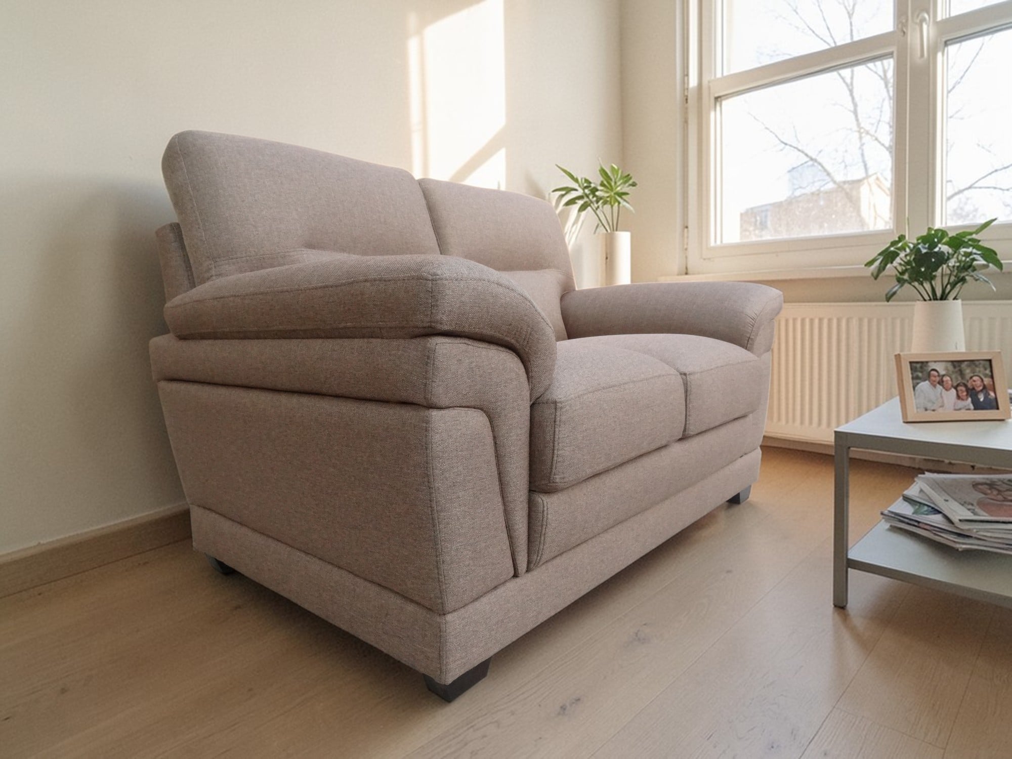 SOFA LINEA UNO MUEBLES 2 CUERPOS BOSTON - 2