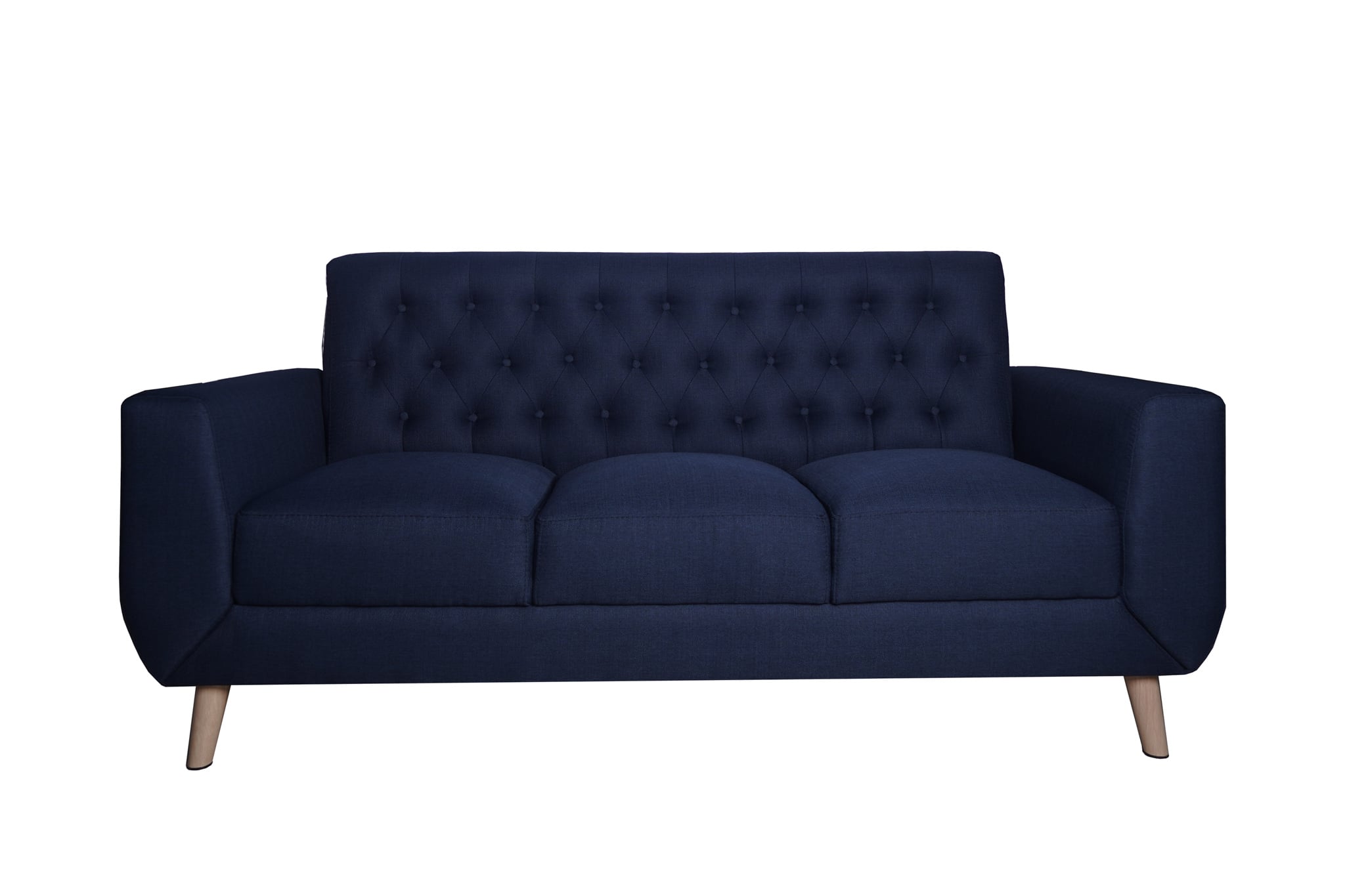 SOFA LINEA UNO KIA BOTON 3 CUERPOS PETRÓLEO - 2