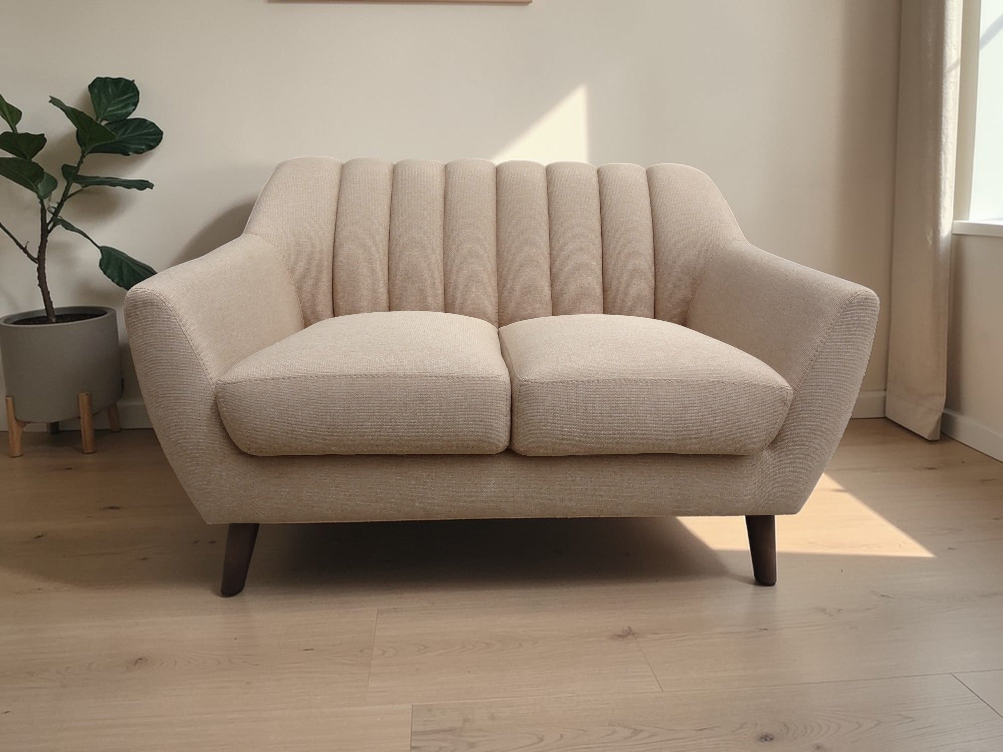 SALA LINEA UNO MUEBLES VALERIA BEIGE 3-2 - 4