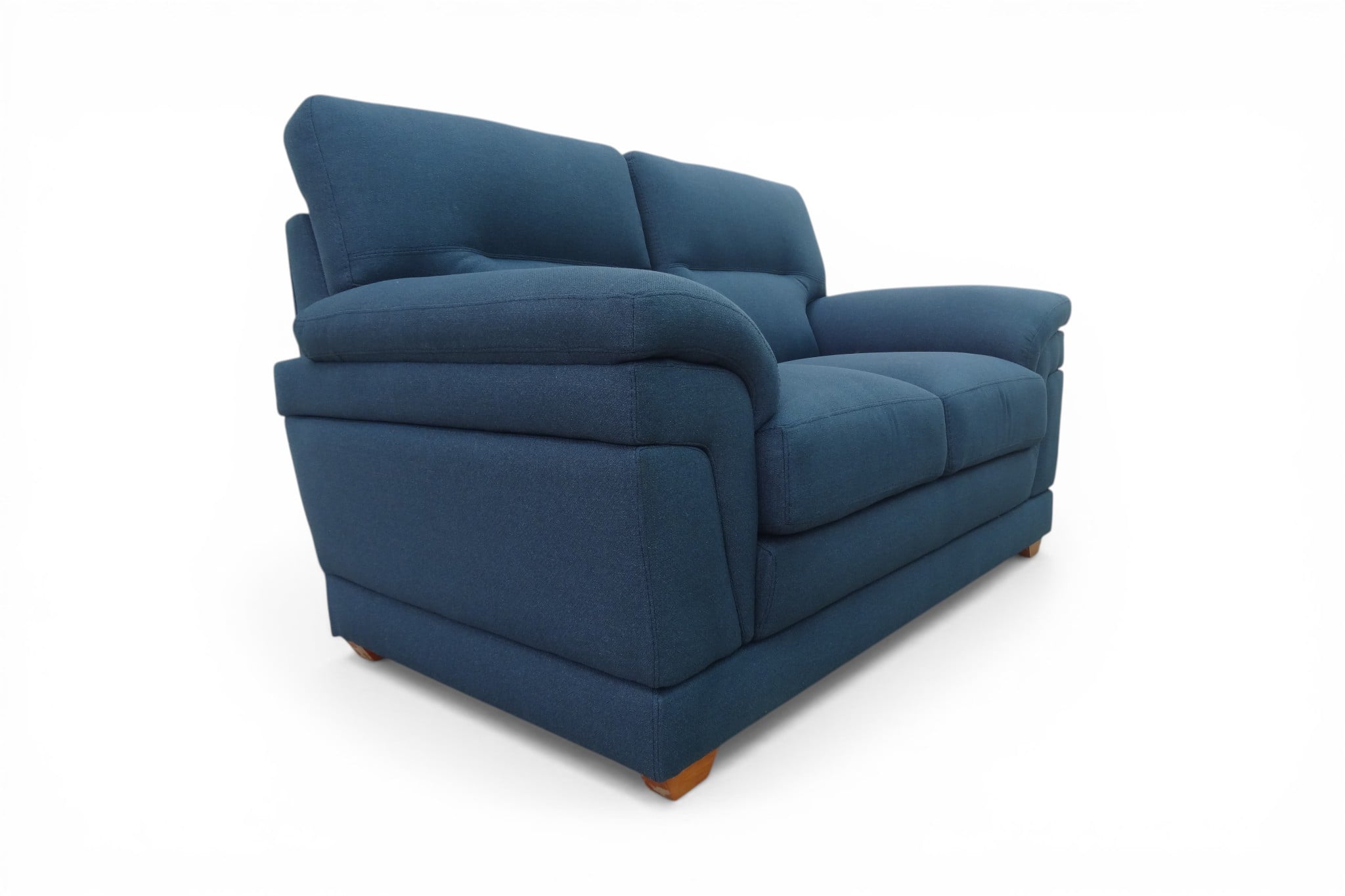 SOFA LINEA UNO MUEBLES BOSTON 2 CUERPOS AZUL - 4