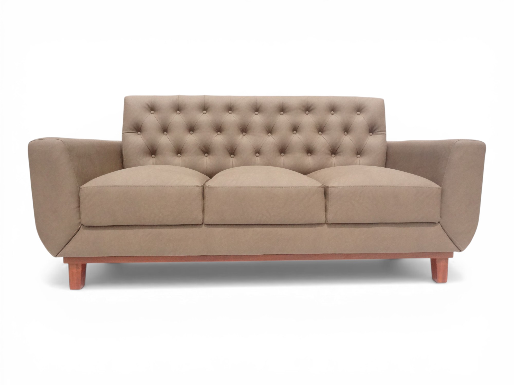 SOFA LINEA UNO MUEBLES VIENNA 3 CUERPOS TRIGO - 3