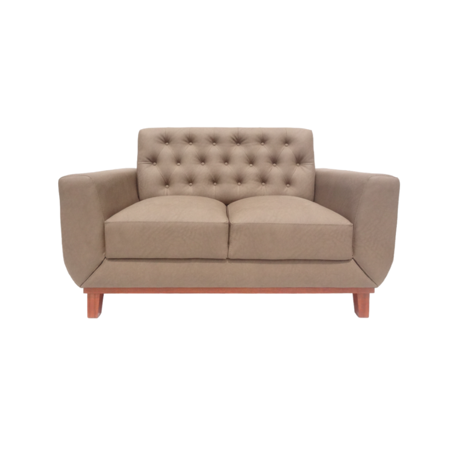 SOFA LINEA UNO MUEBLES VIENNA 2 CUERPOS TRIGO - 4