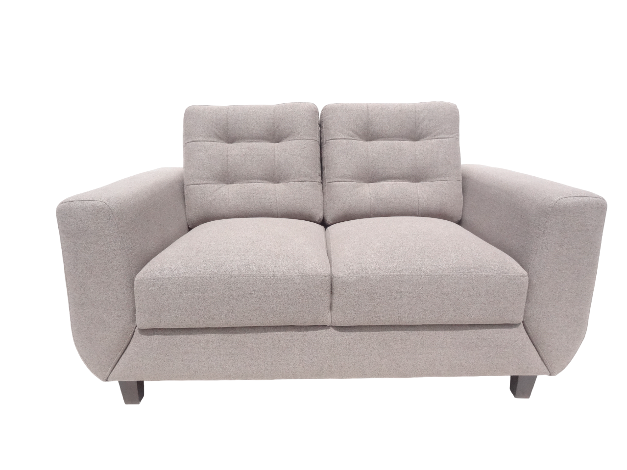 SOFA LINEA UNO MUEBLES PAULA 2 CUERPOS BEIGE - 3
