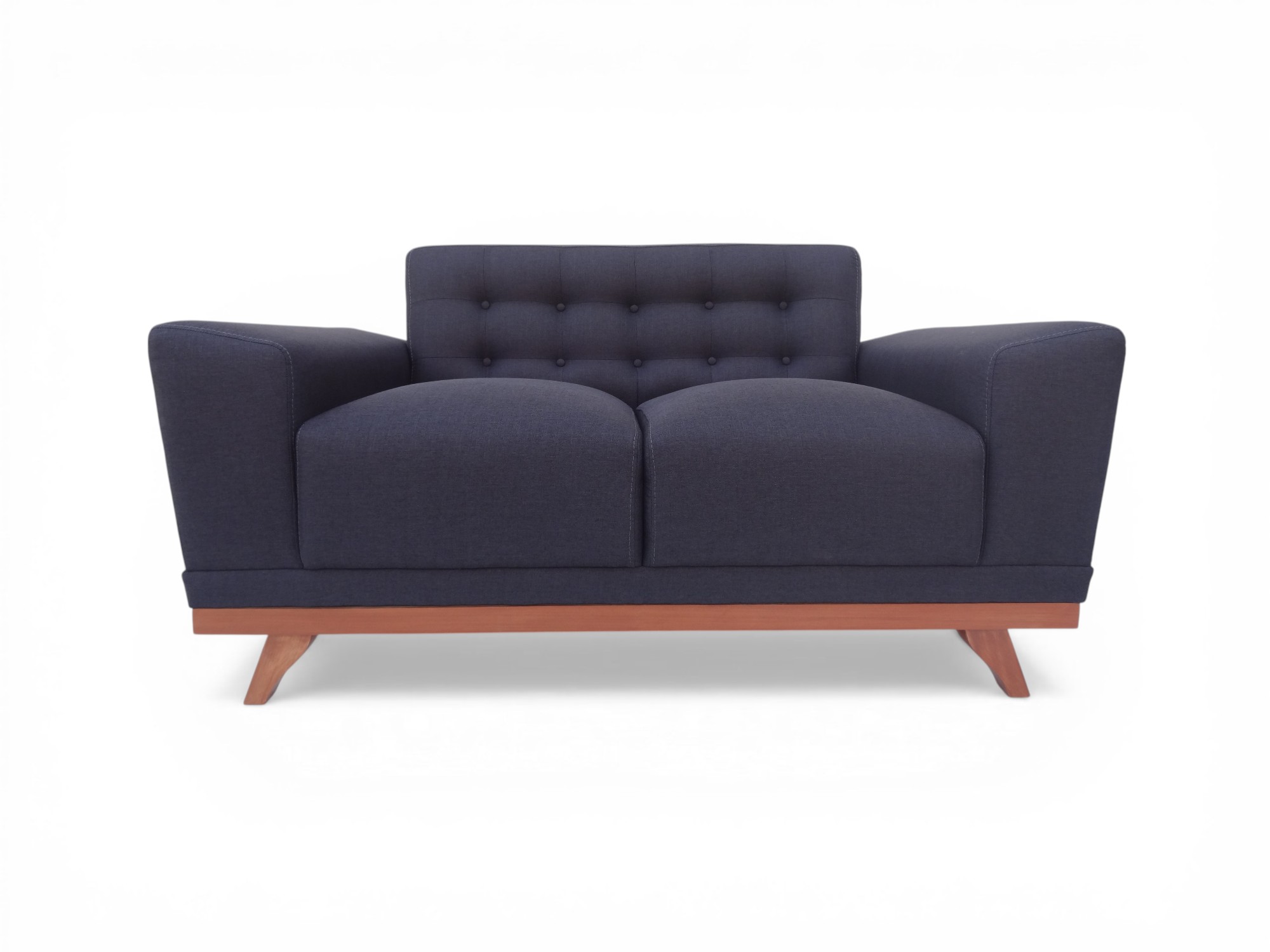 SOFA LINEA UNO MUEBLES JULIETA 2 CUERPOS PLOMO - 3