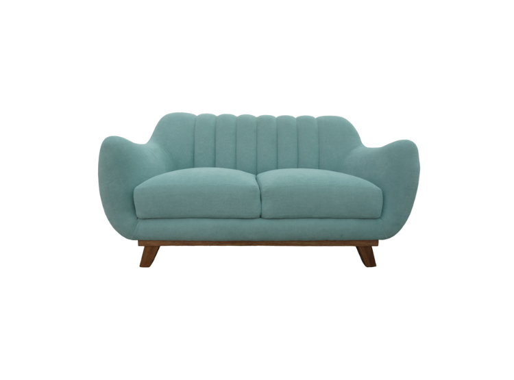 SOFÁ LÍNEA UNO MUEBLES 2 CUERPOS ALEXIA AQUA - 3