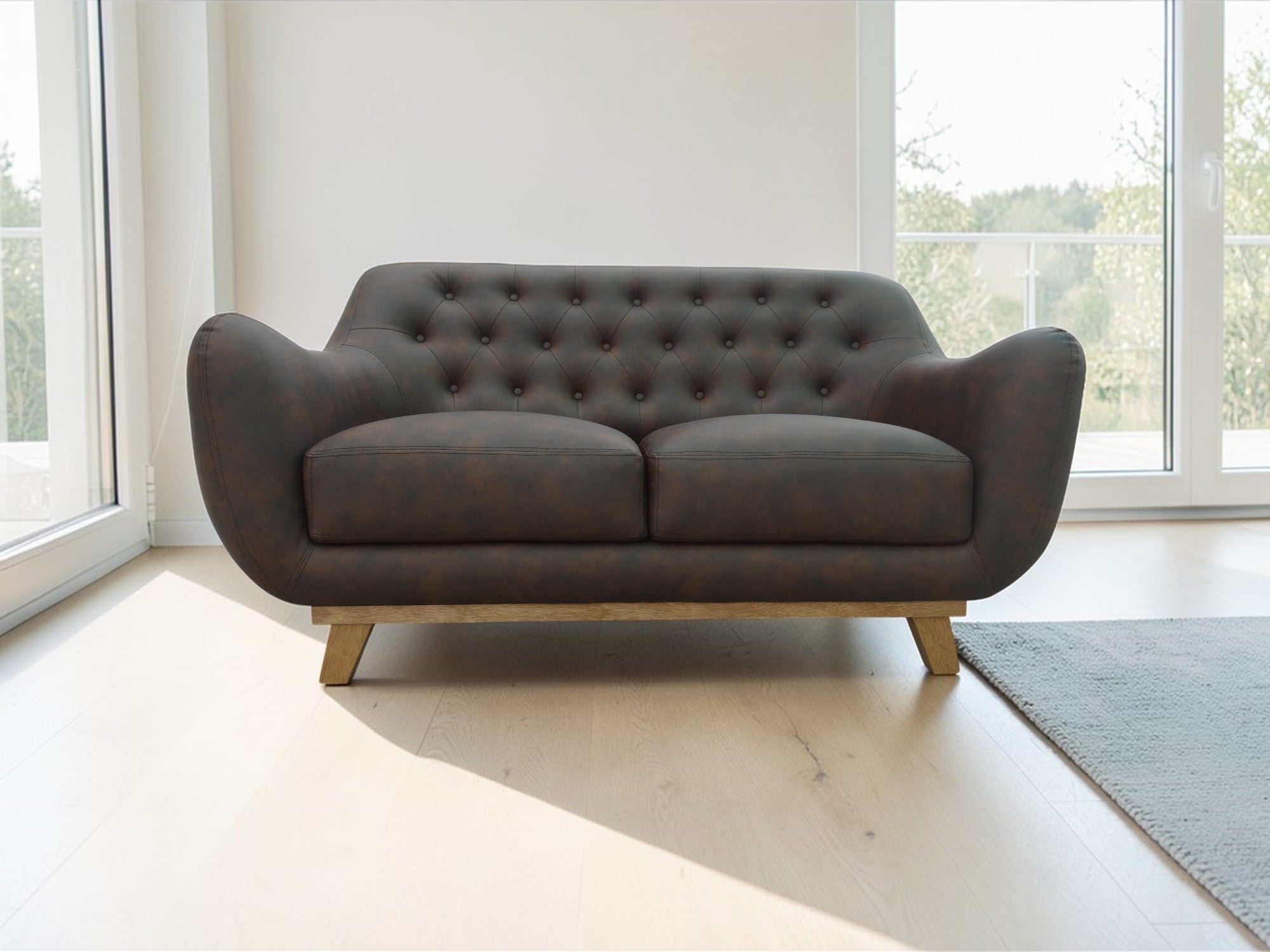 SOFÁ LÍNEA UNO MUEBLES 2 CUERPOS LUCIANA - 1